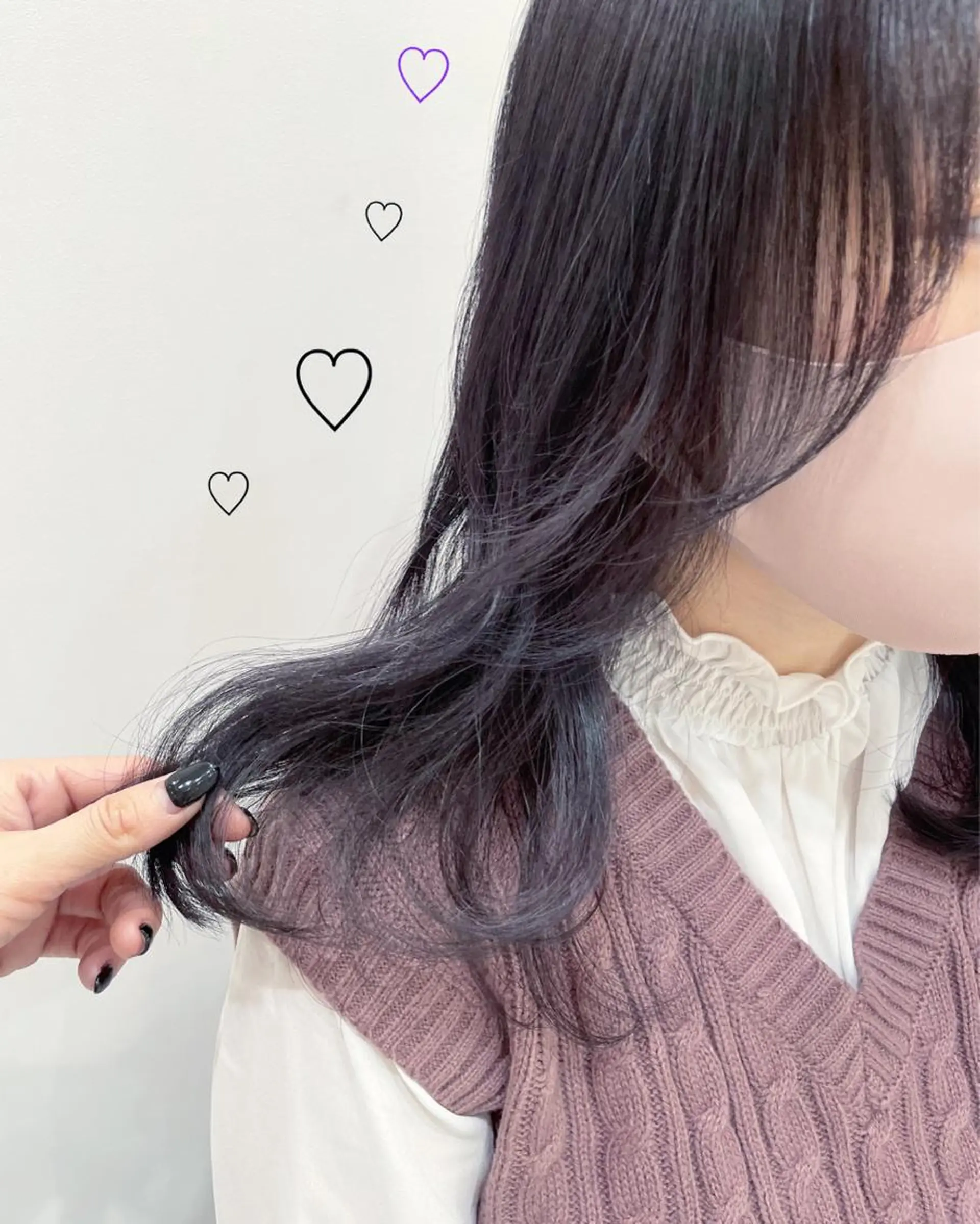ミディアム カラー ブラウンカラー ラベンダーカラー ラベンダーブラウン EMANON新宿東口所属・新宿駅近♡ ♡個室♡三都季🌜のヘアスタイル