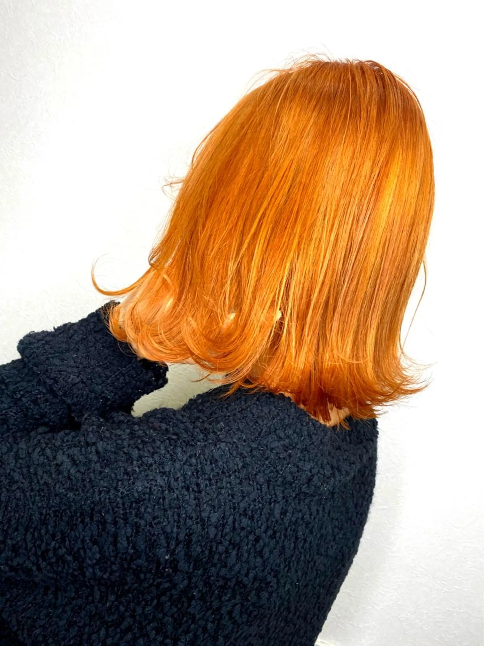 ミディアム カラー オレンジ カラー特化サロン茶屋 町Furukuboのヘアスタイル