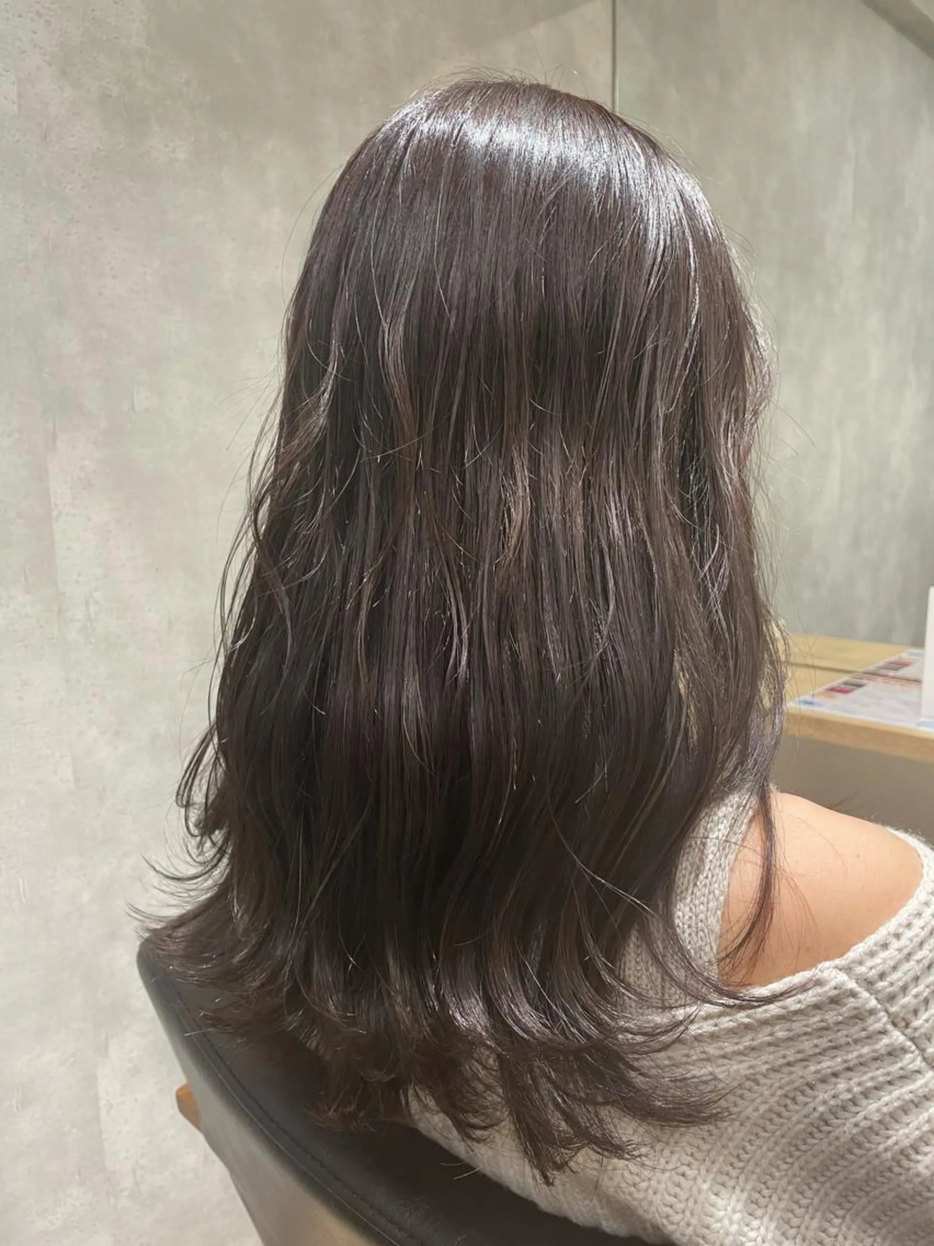 セミロング カラー エンドウ ミノリ🤎 /半個室/レイヤーのヘアスタイル