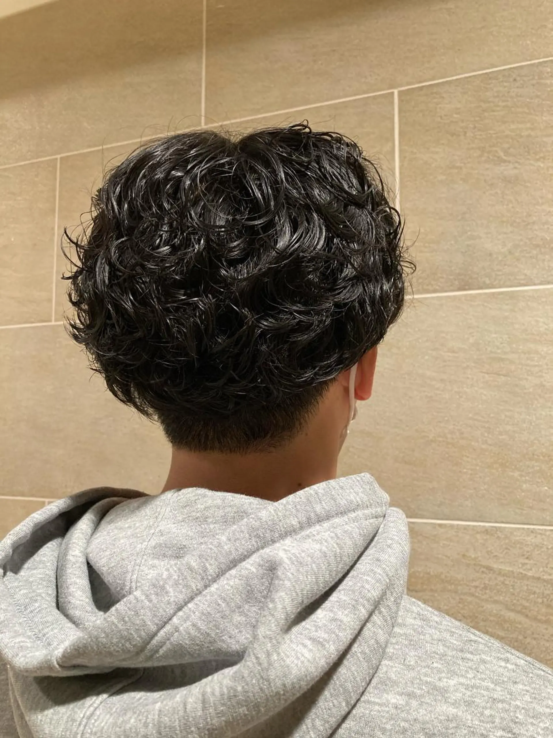 ショート パーマ メンズ 宮原 佳苗のヘアスタイル