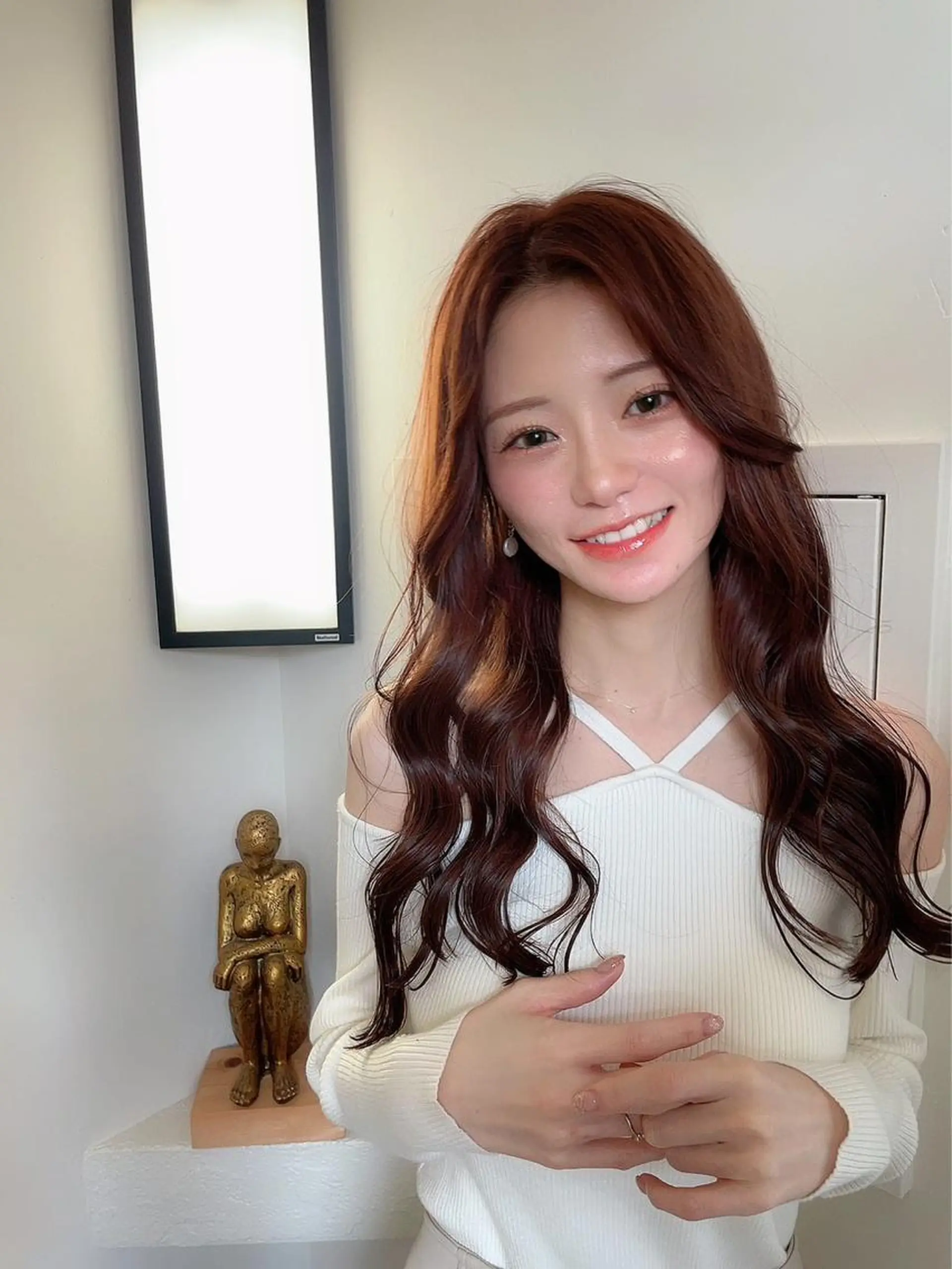 ロング カラー カット ヘアカラー トリートメント ［パサつき改善］＊ 髪質改善ケアサロン＊のヘアスタイル