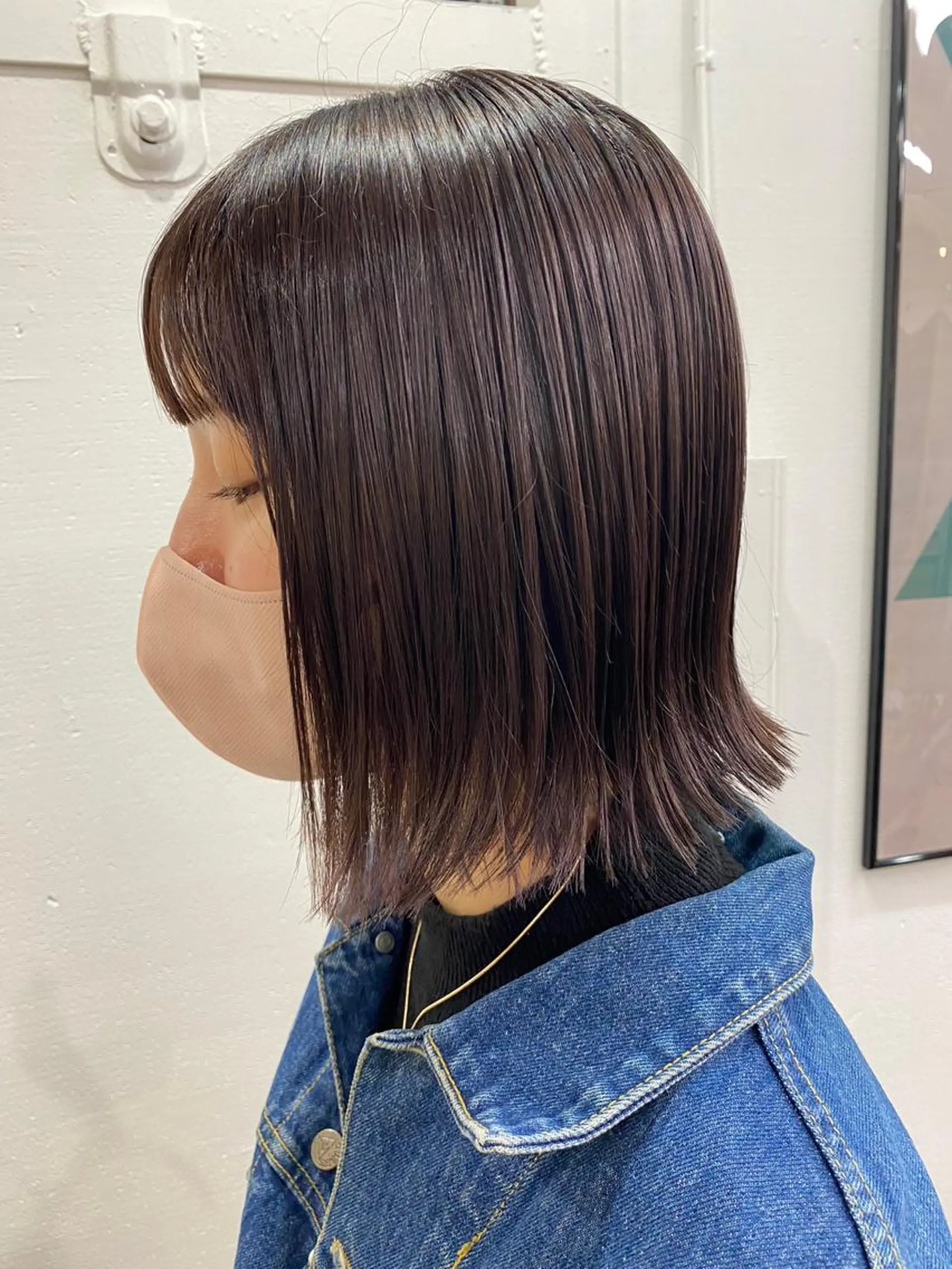 ミディアム カラー アッシュ ラベンダーカラー ラベンダーアッシュ ヘアカラー 暖色カラー/天神/ ヘイマサクラのヘアスタイル