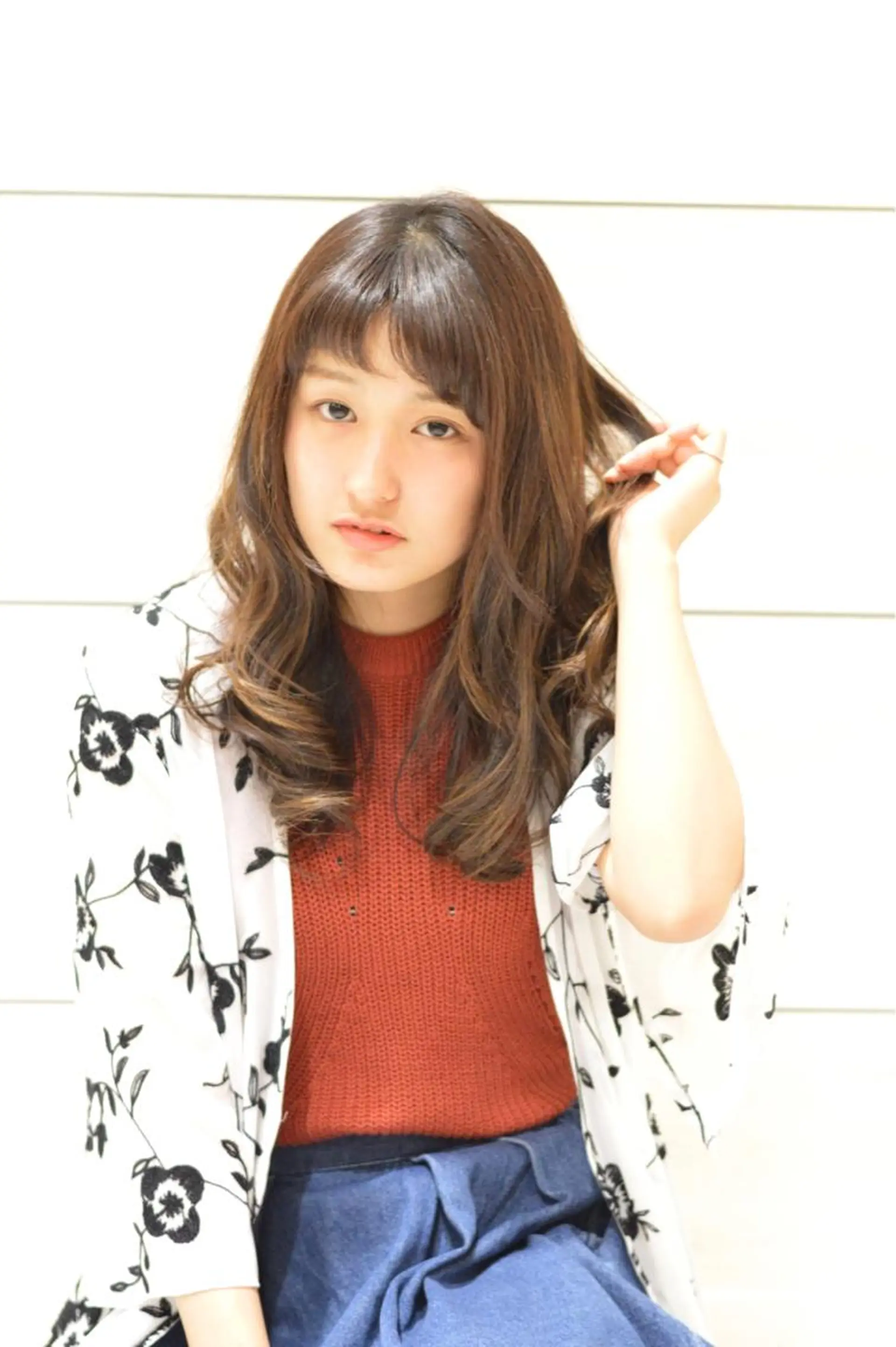 ロング カラー パーマ テラモト カズヨシのヘアスタイル