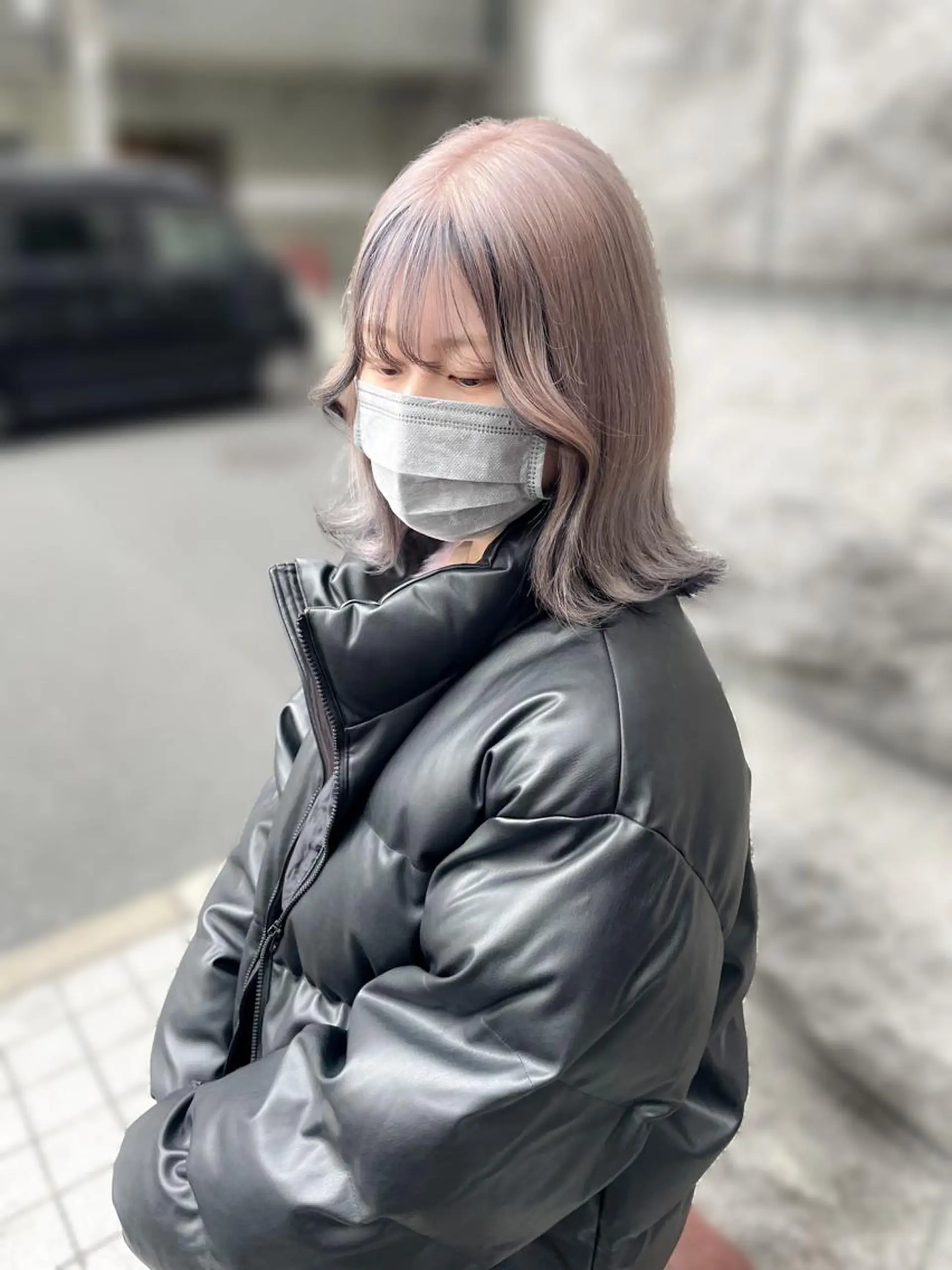 ミディアム カラー ブリーチエクステ 🎩カズキ🎩のヘアスタイル