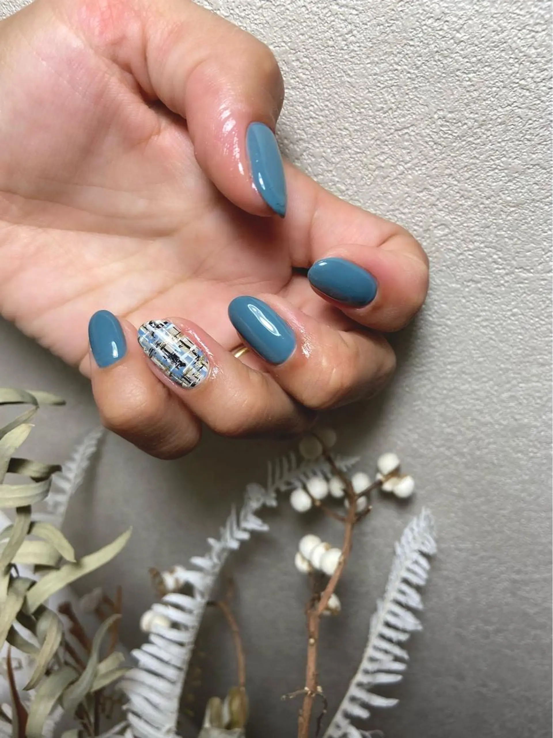 カラー ネイル マツエク・マツパ テラコッタ クリアネイル ミラーネイル ニュアンスネイル ぷっくりネイル nail salon  ADORE所属・Adore nailのネイルデザイン