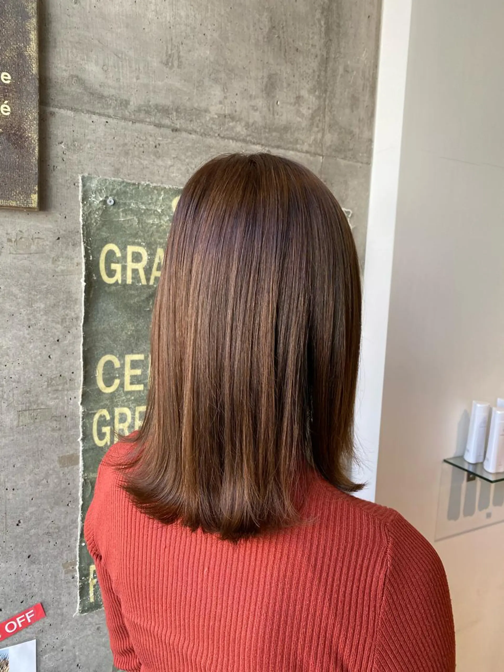 ミディアム カラー カット ヘアカラー トリートメント KEN KENのヘアスタイル