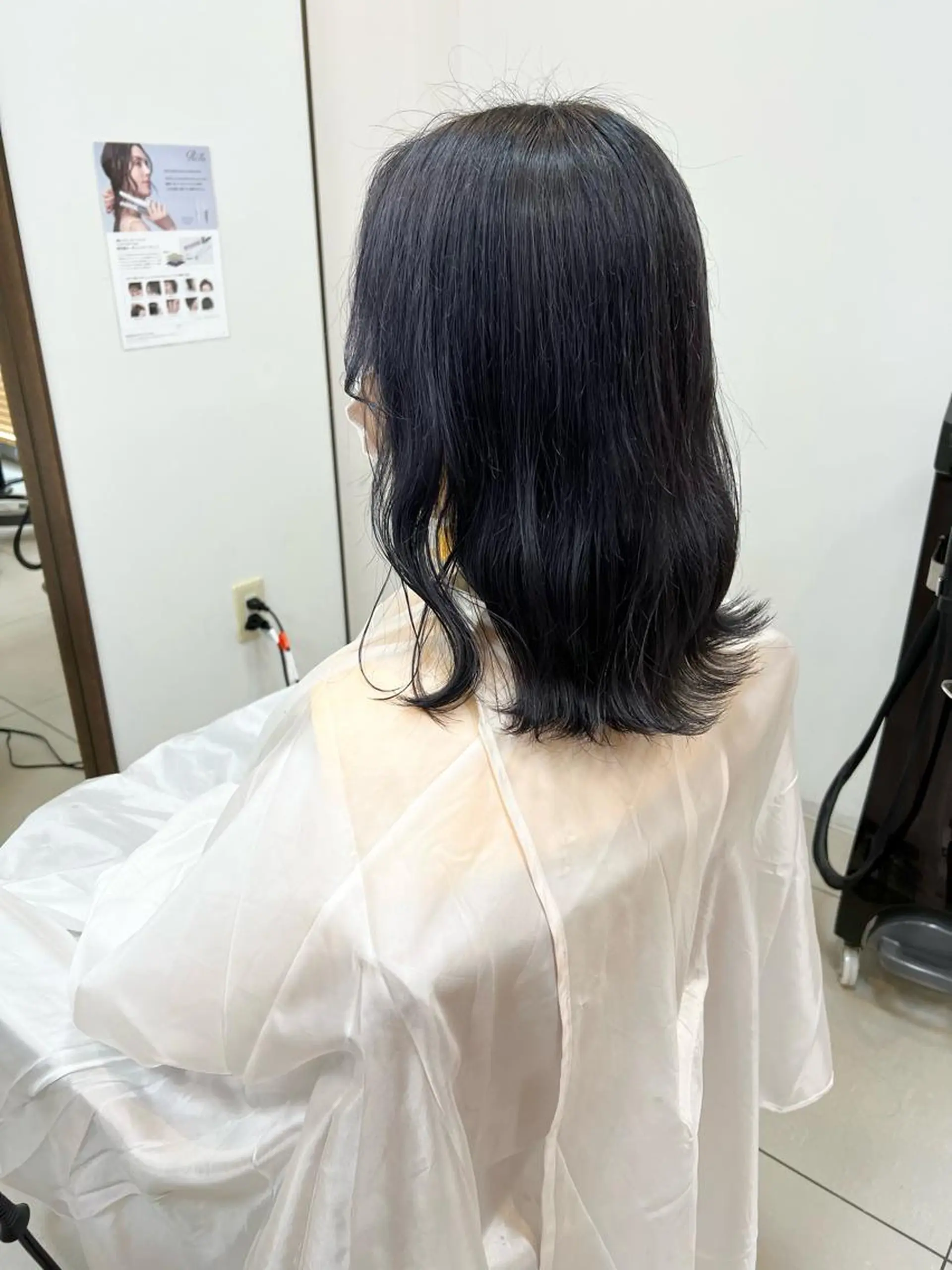 カラー ブルーカラー ブルーグレー ブルーグレージュ グレージュ SOYONなんば店 ／韓国風のヘアスタイル