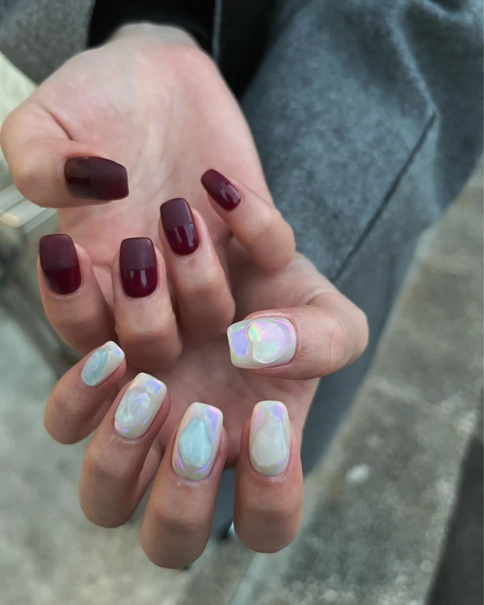 ネイル オーロラネイル 🌼大西洋子 laughl🌼のネイルデザイン