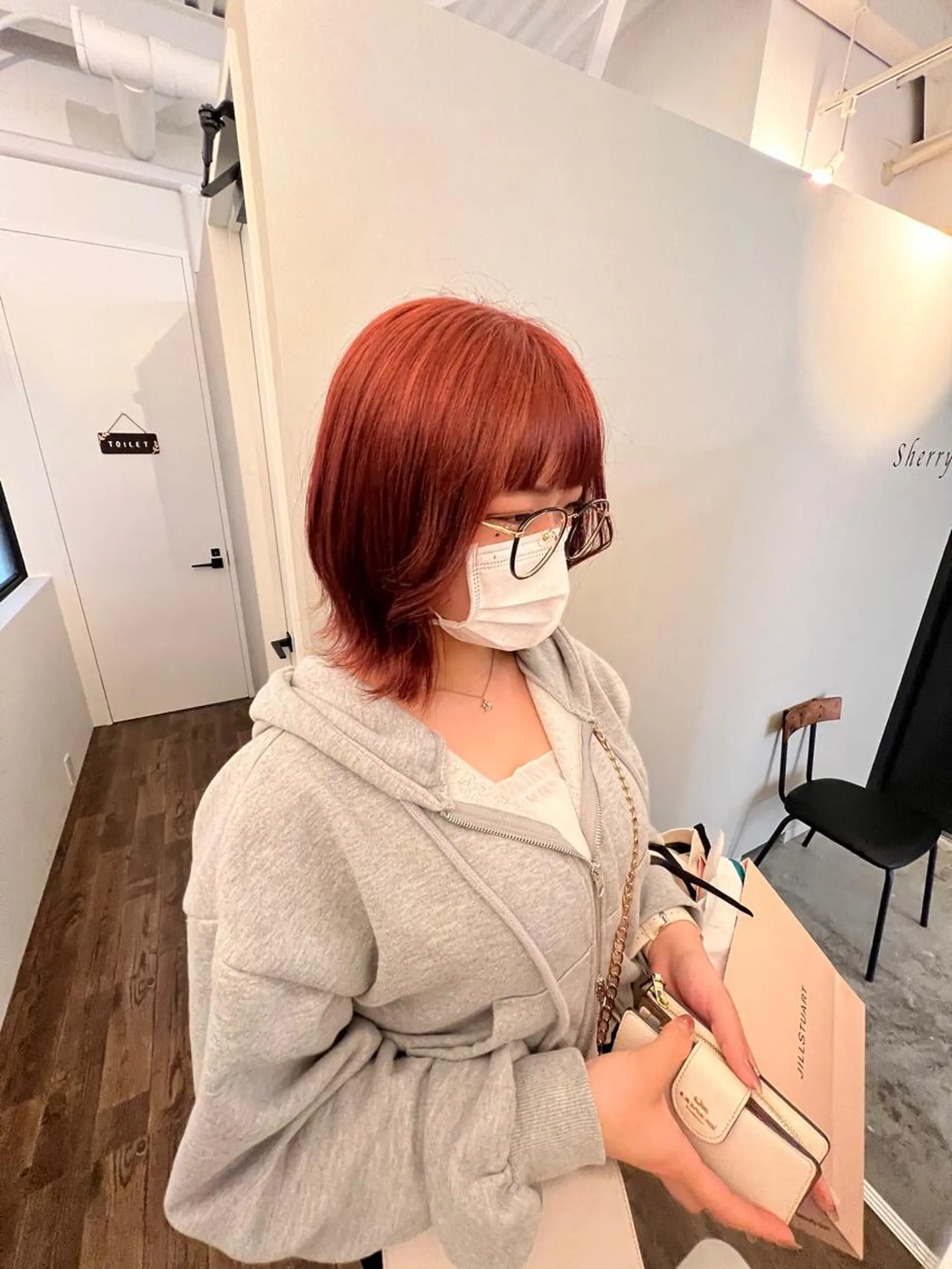 ミディアム カラー カット ヘアカラー トリートメント sherry所属・髪質再整color 🤎cut🤎ぐっちのヘアスタイル