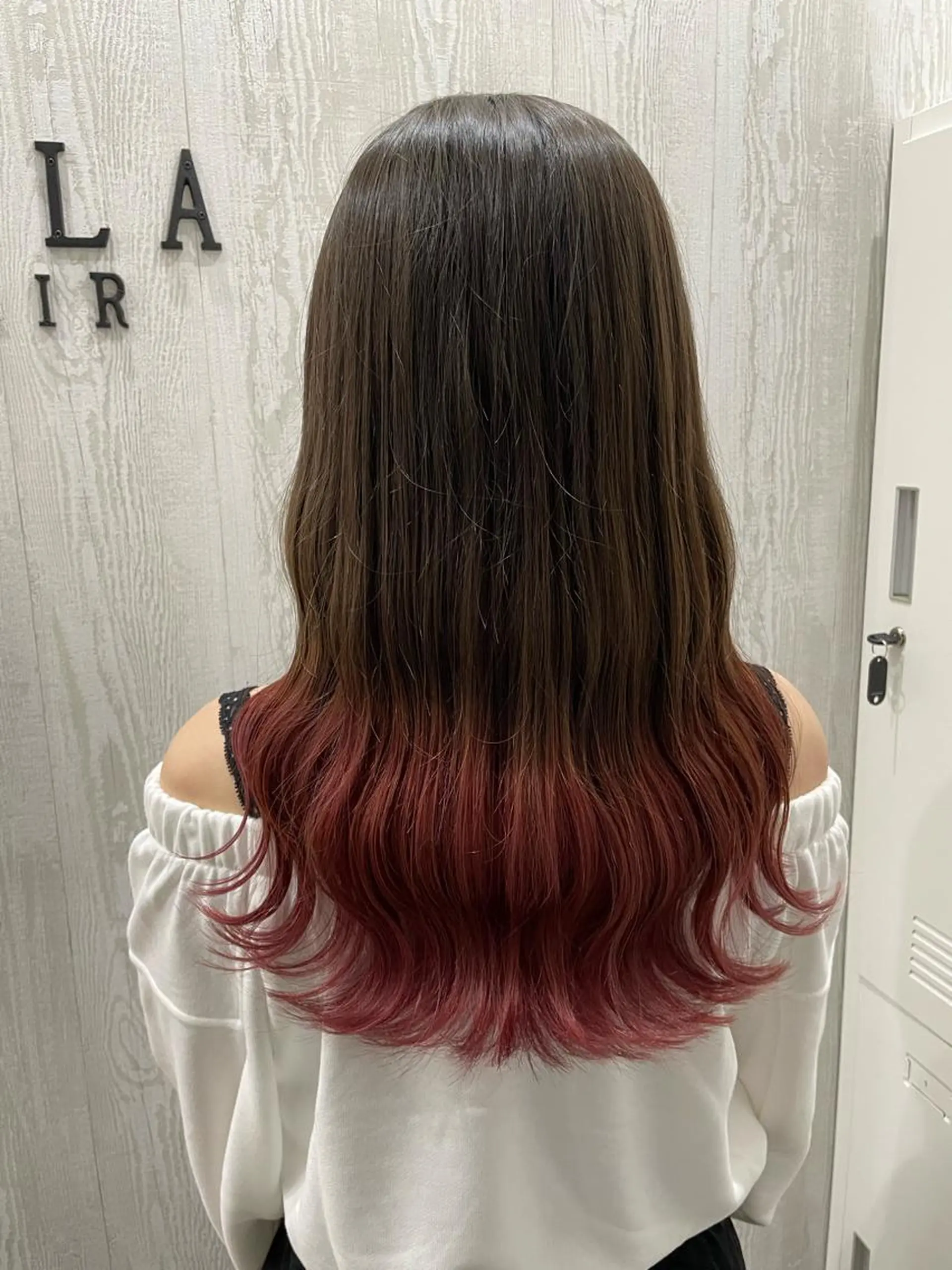 セミロング カラー ヘアアレンジ カット ヘアカラー HUENEST アカデミーサロンのヘアスタイル