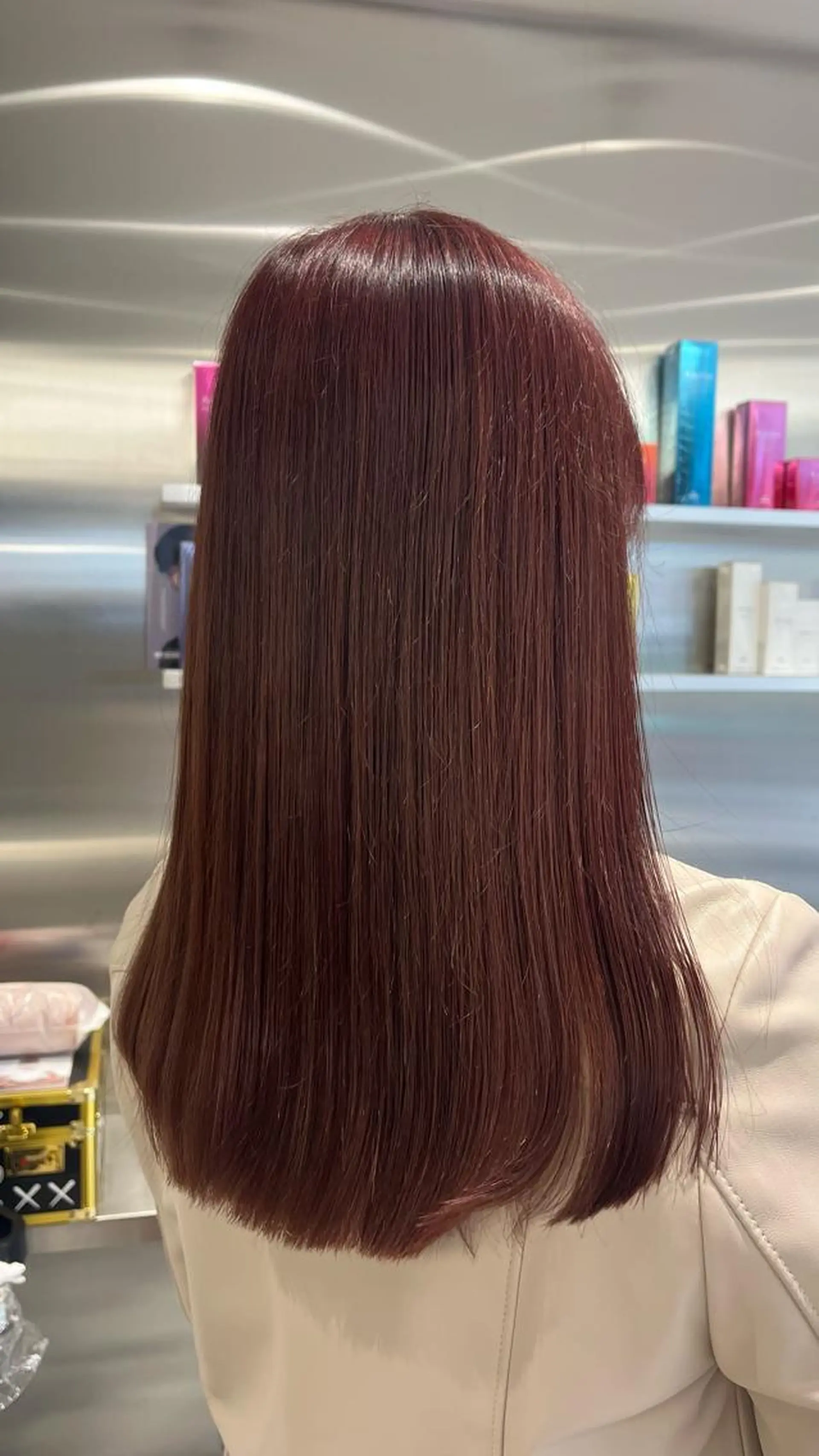 ロング カラー ヘアアレンジ ピンクカラー ヘアカラー トリートメント mai🤍縮毛酸性ス トレート/アイリストのヘアスタイル