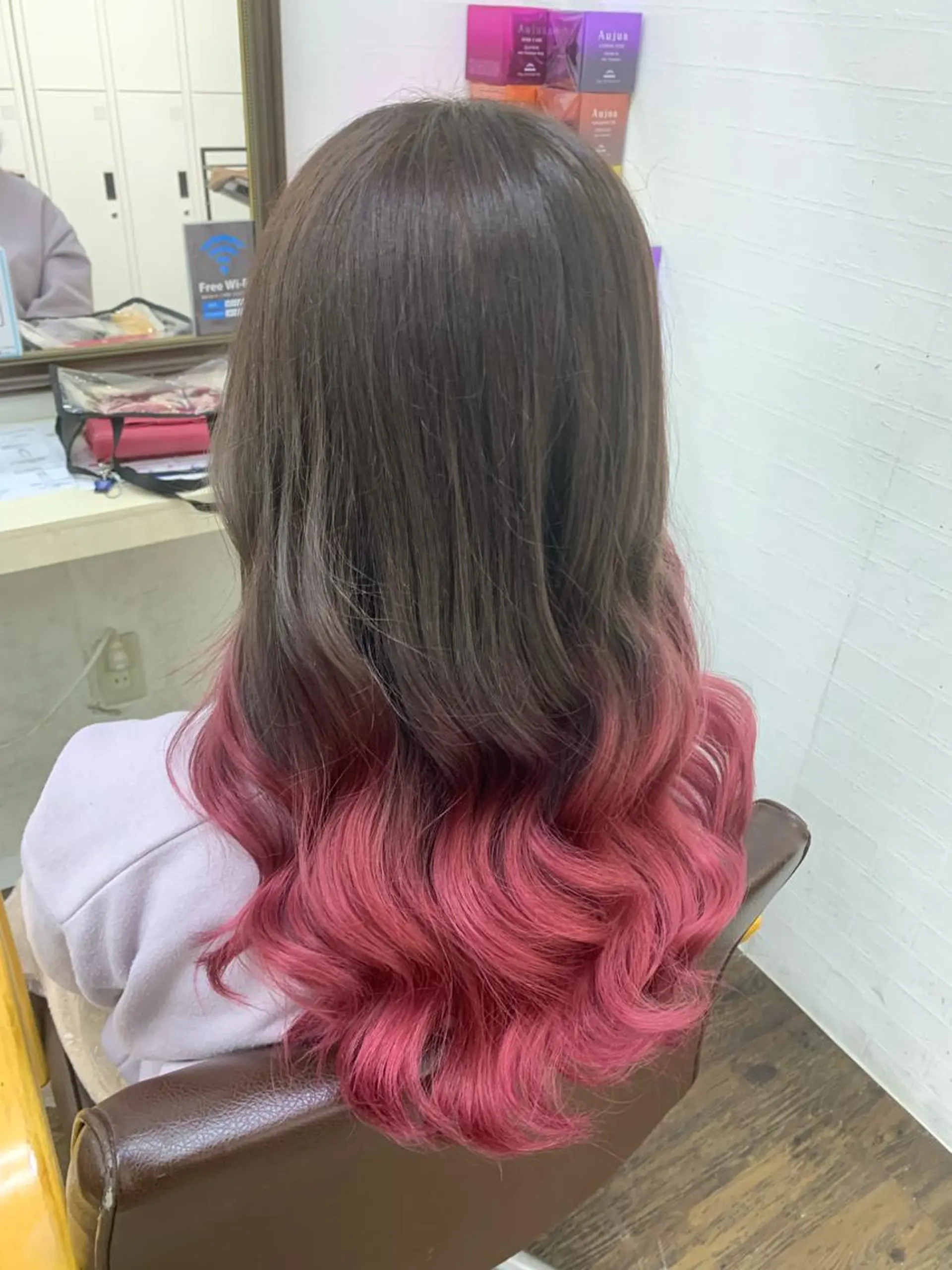 ロング カラー ブリーチ ケアブリーチ ヘアカラー 🧠U-topia 西村彩🧠のヘアスタイル