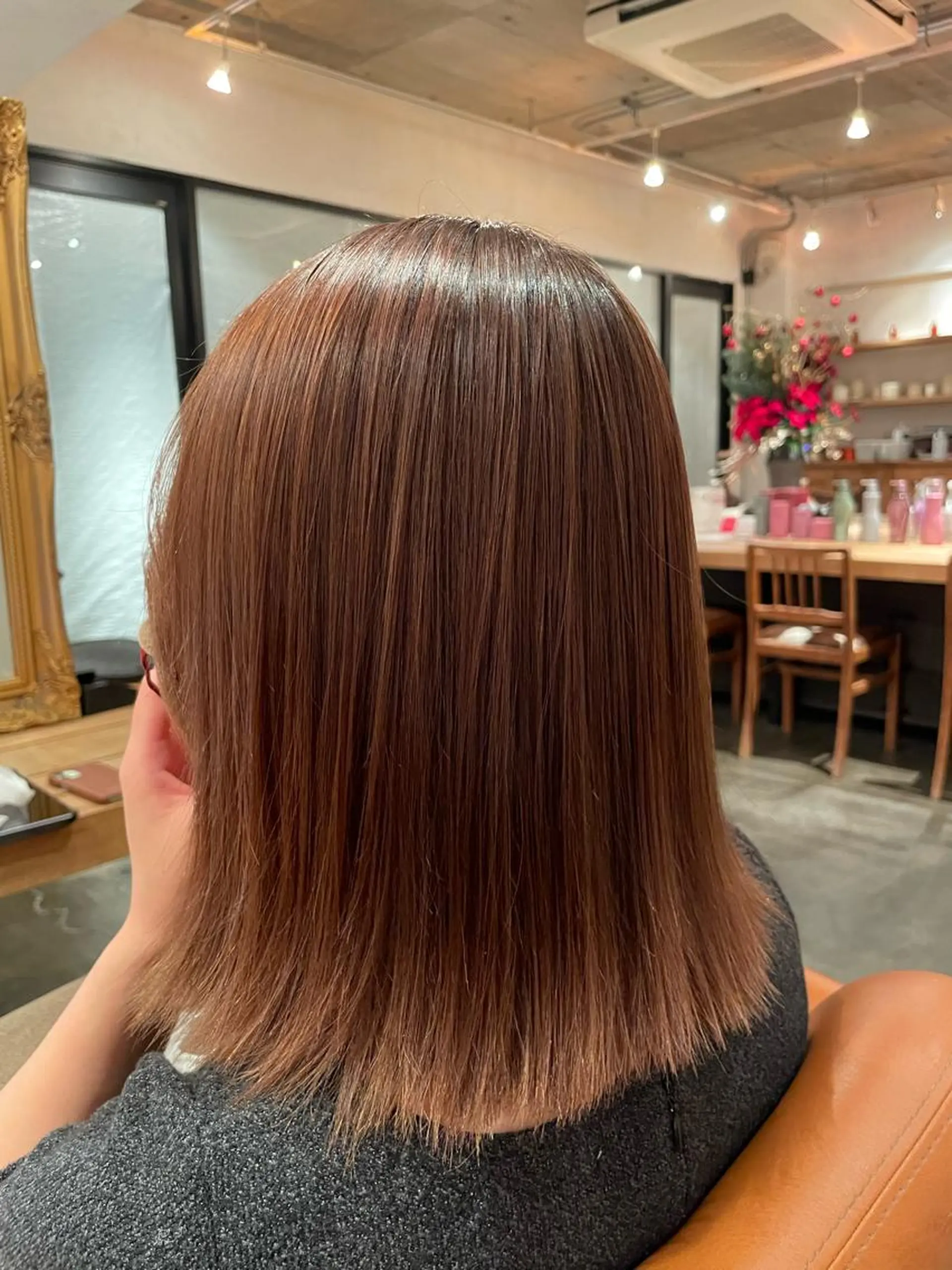 ミディアム ヘアアレンジ 髪質改善 縮毛矯正 トリートメント 韓国風カット/ 髪質改善 黒崎のヘアスタイル