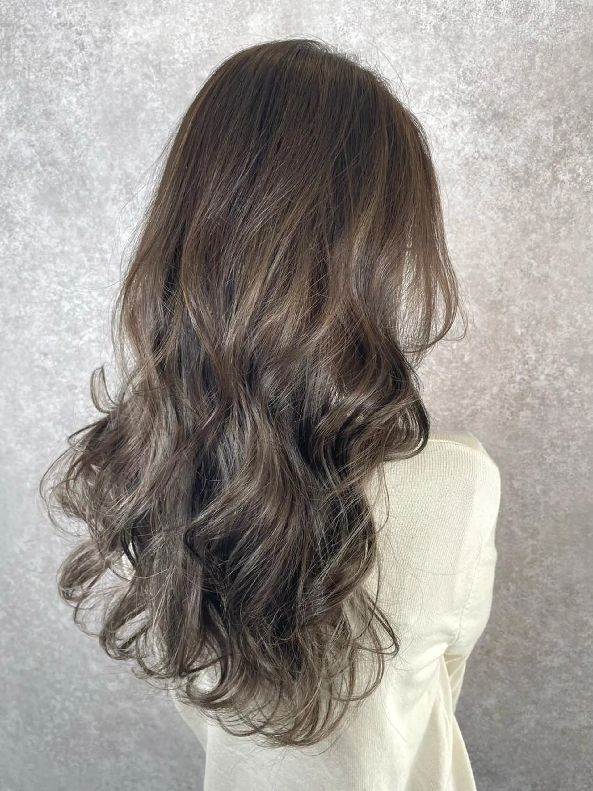 ロング ハイライト カット パーマ Lafesta HAIR和歌山駅前店のヘアスタイル