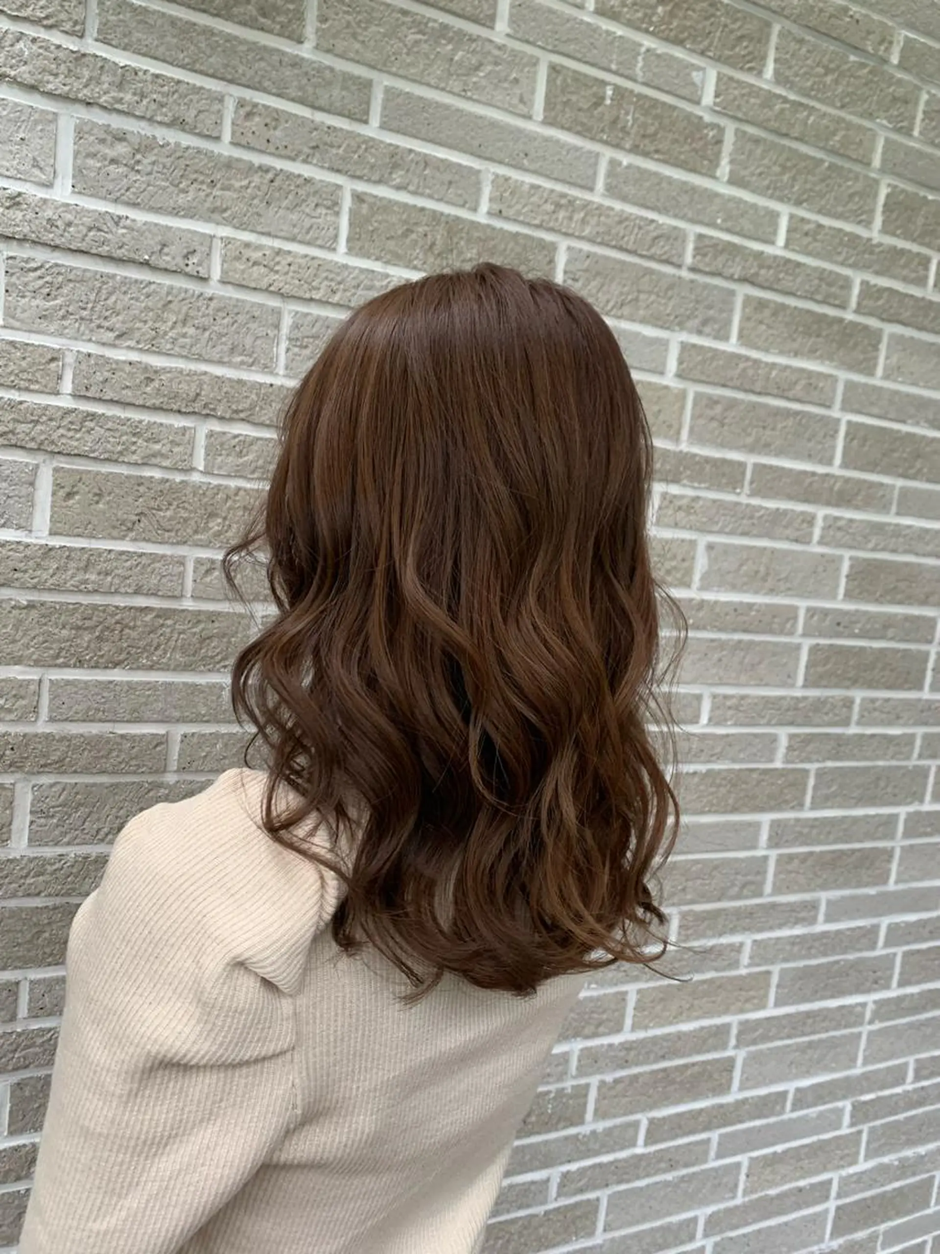 ミディアム カラー ヘアアレンジ カット ヘアカラー kei/透明感カラー /ベージュ/ブリーチのヘアスタイル