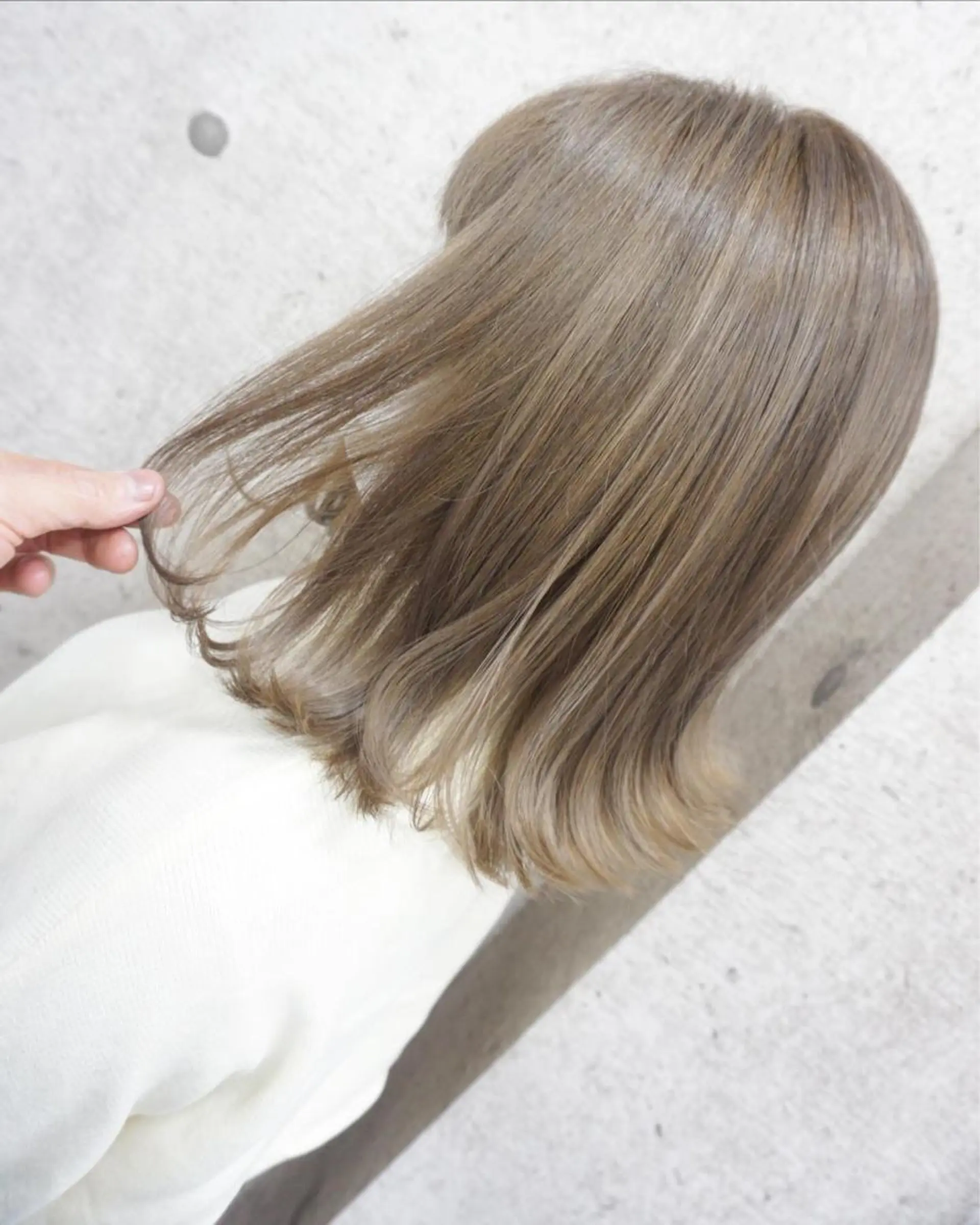 ミディアム カット ヘアカラー トリートメント hair teria ryu 大塚のヘアスタイル