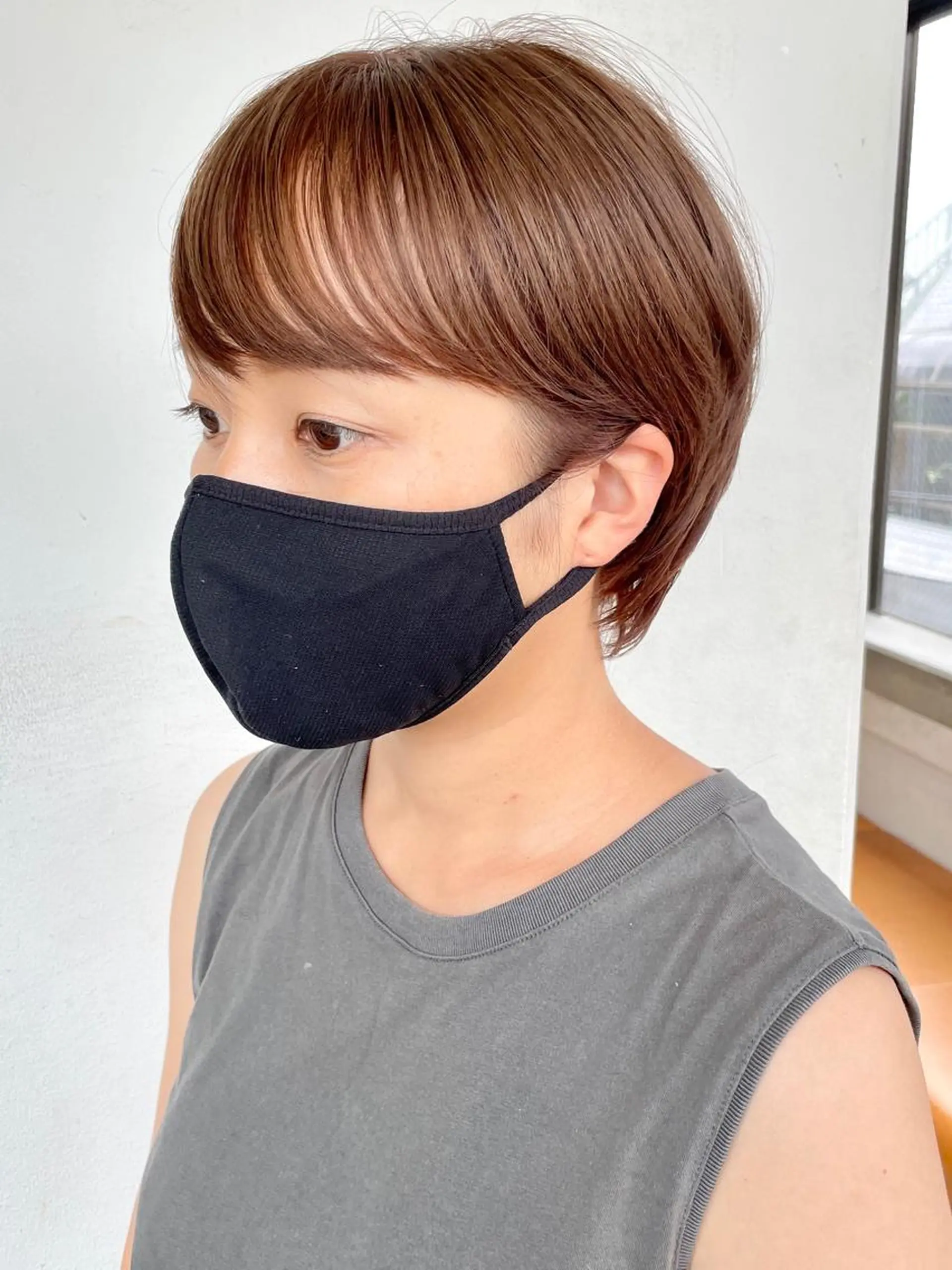 ショート カラー ベリーショート ベージュカラー ショートヘア カット ヘアカラー トリートメント ショート・ボブ 徳竹淳一のヘアスタイル