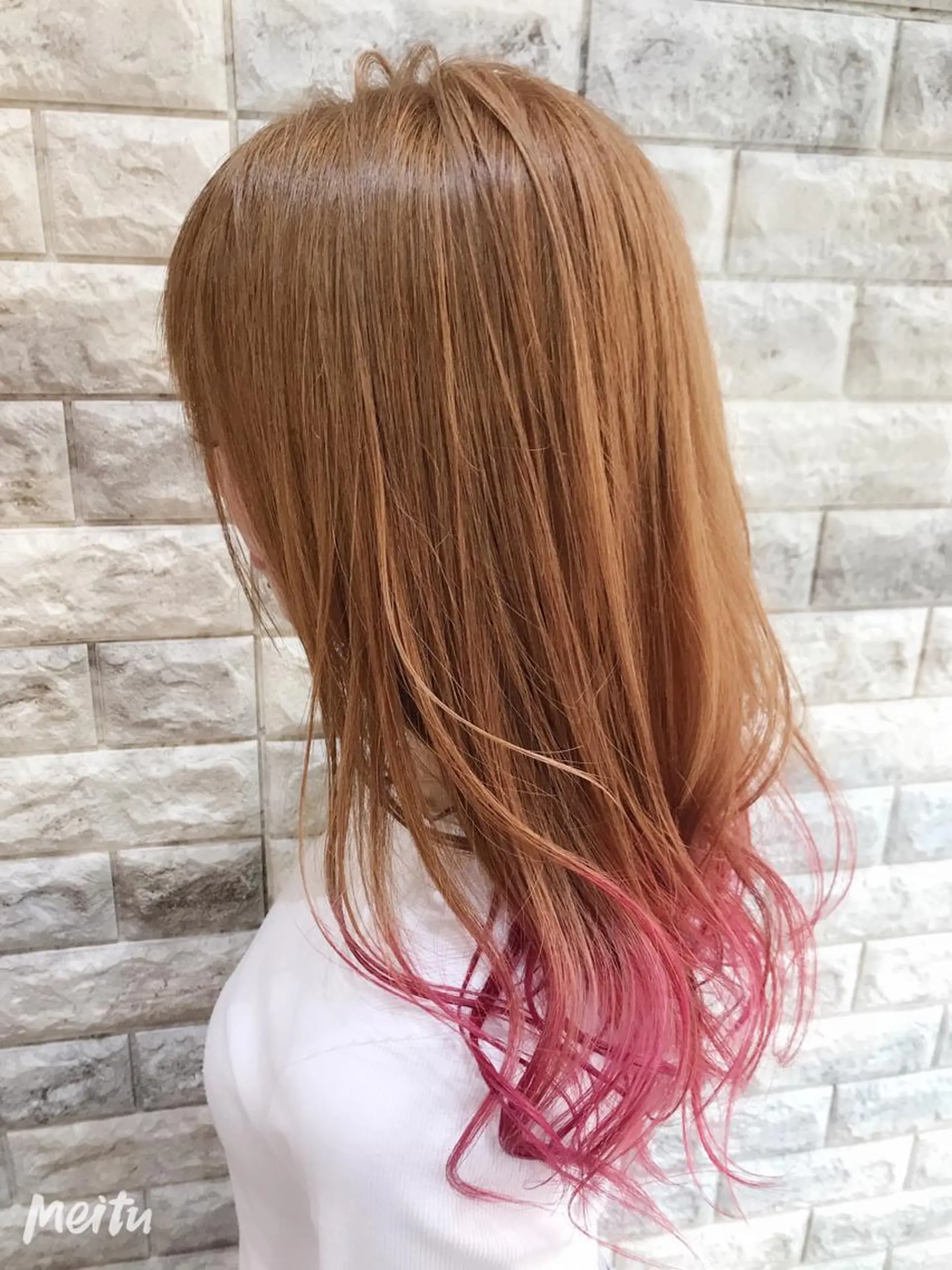 セミロング ヘアカラー トリートメント ほさか しんごのヘアスタイル