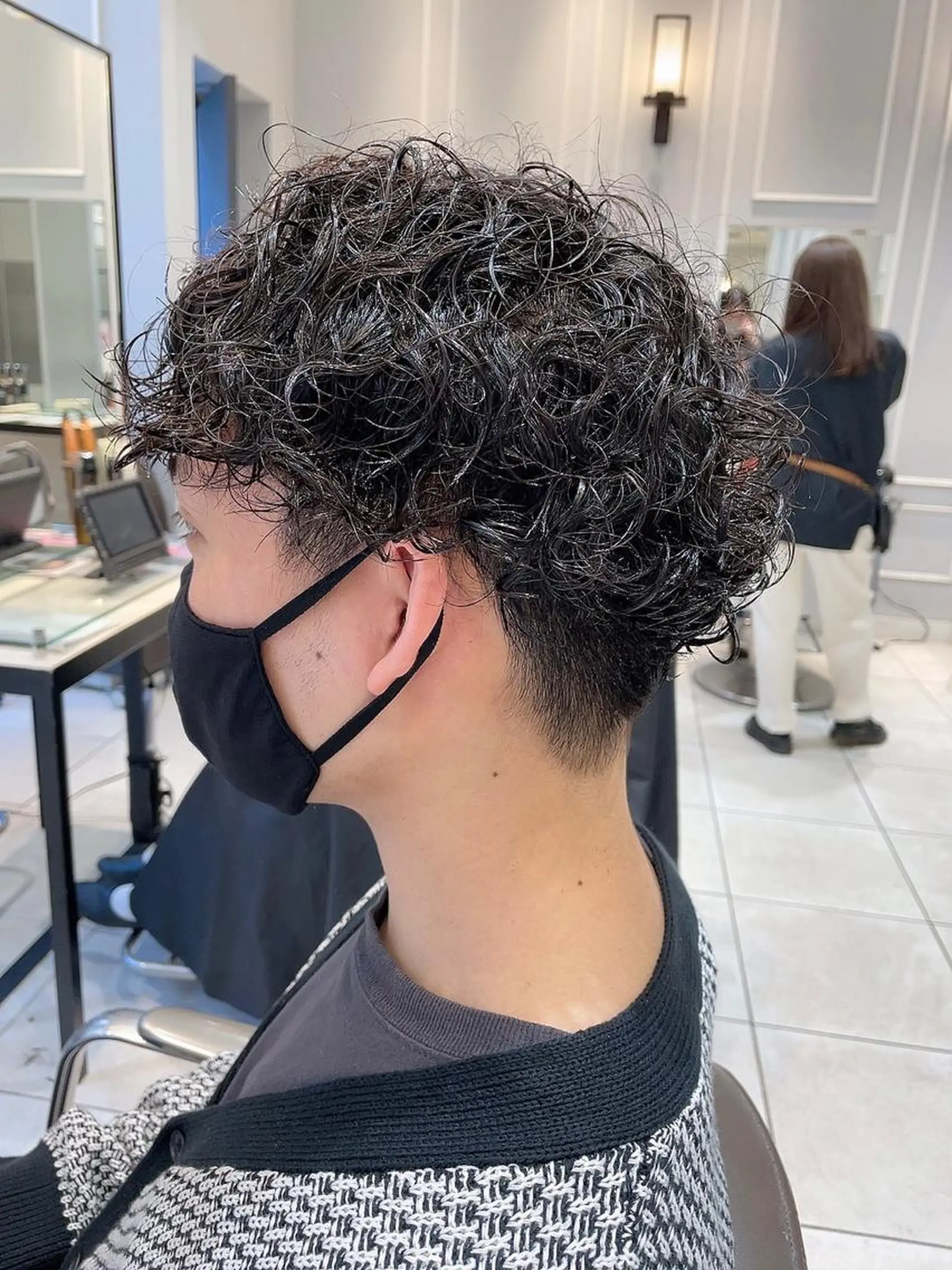 パーマ メンズ メンズパーマ 刈り上げ カット パーマ 🦖鶴岡香純🦖 産休中のヘアスタイル
