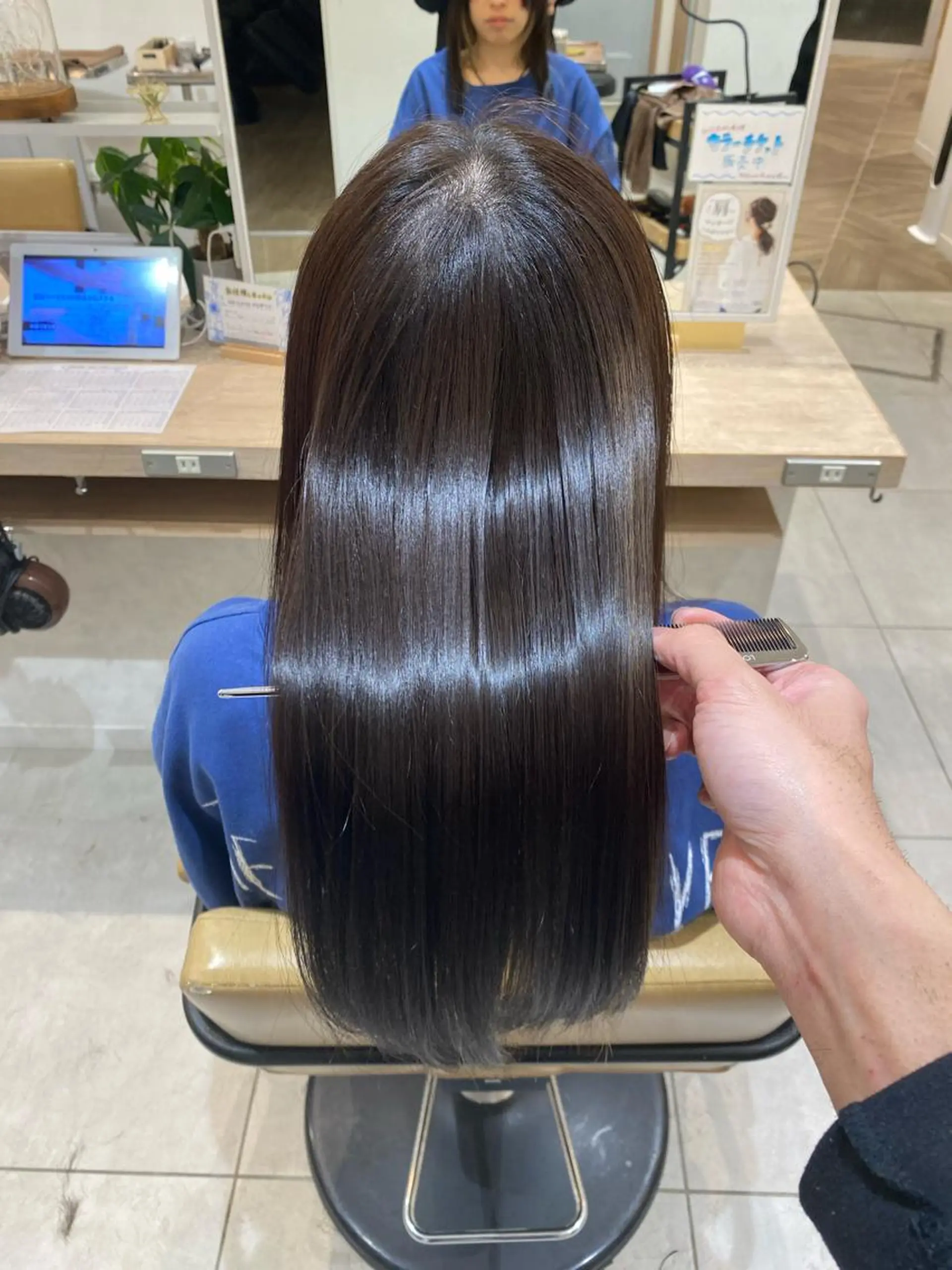 ミディアム カット トリートメント ⭐️⭐️縮毛矯正の スペシャリスト松本✨のヘアスタイル
