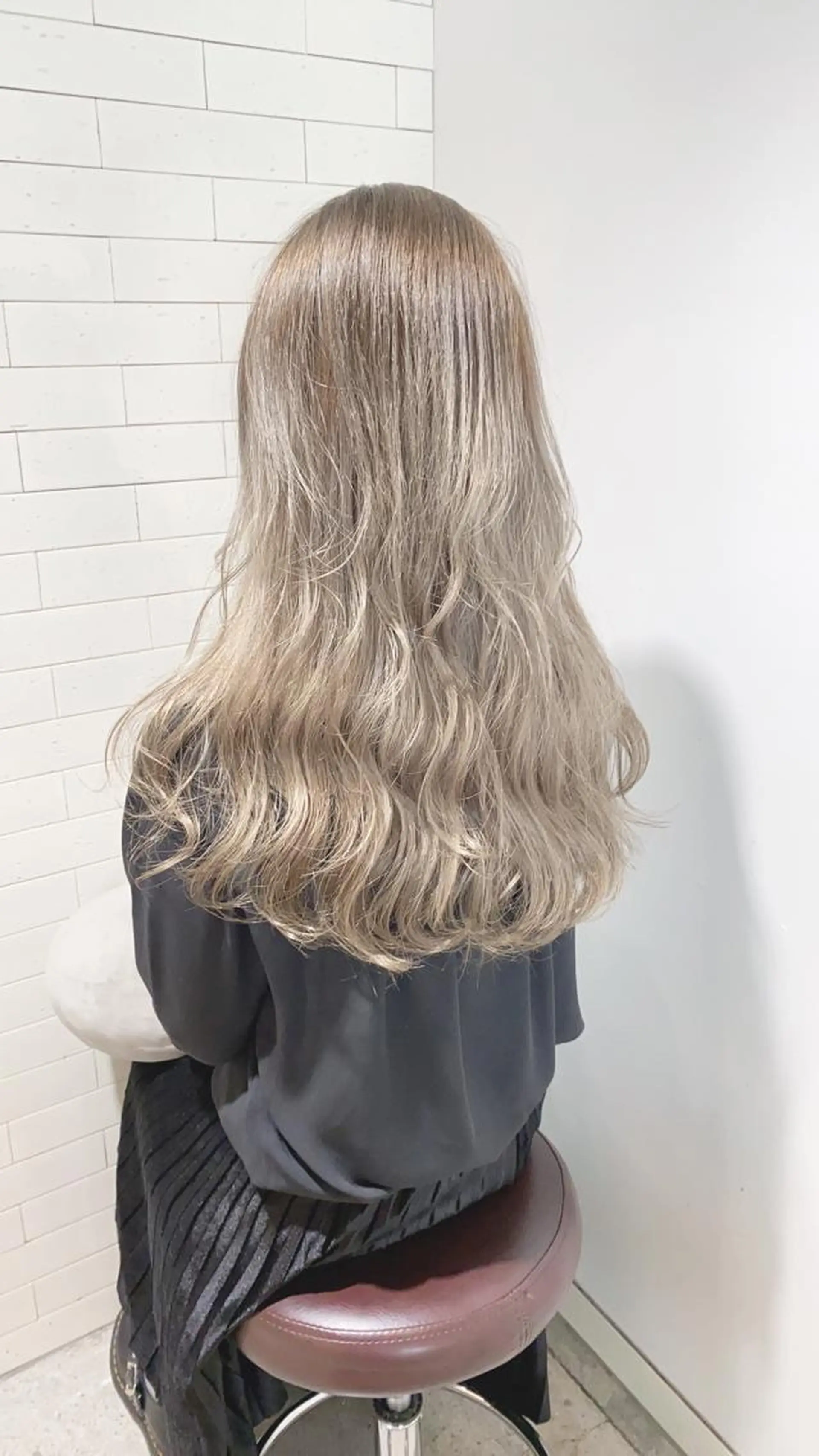 ロング ショートボブ ボブ ハイライト ヘアカラー トリートメント ヘッドスパ ヘアセット メンズツイスパ ショートフクヤマシンのヘアスタイル