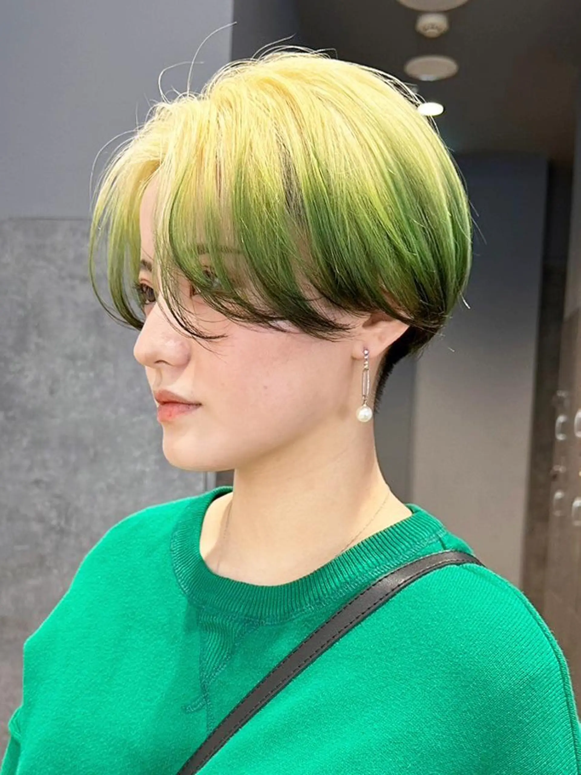 ショート カラー くびれヘア レイヤーカット カット ヘアカラー トリートメント ITby ALBUM 北千住店のヘアスタイル