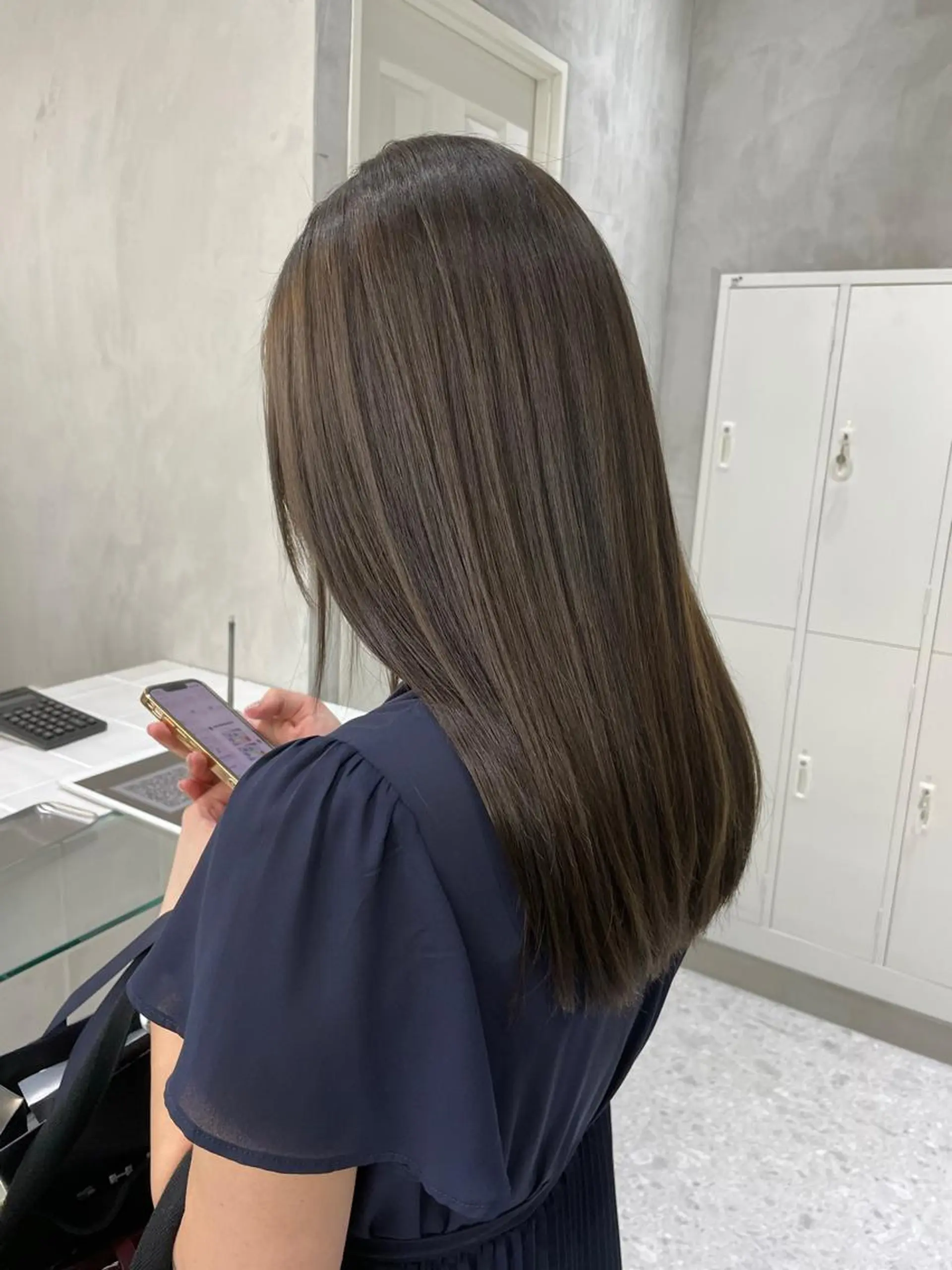 セミロング カラー カット トリートメント ⚜️艶髪お任せ⚜️ ⚜️米澤⚜️のヘアスタイル