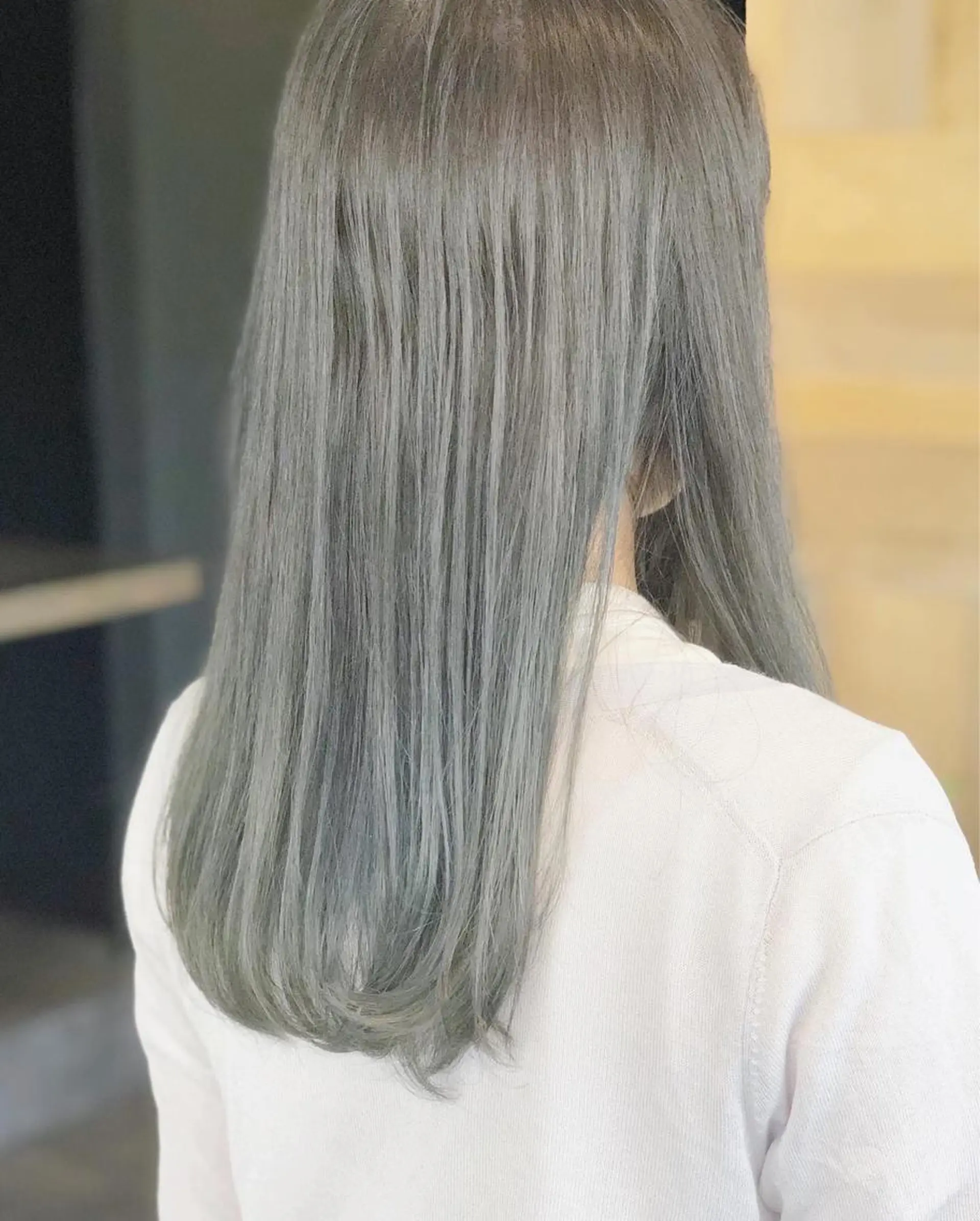 ロング アッシュ アッシュグレー アッシュグレージュ 柿本拓【全席完全個室 ログネオン】のヘアスタイル