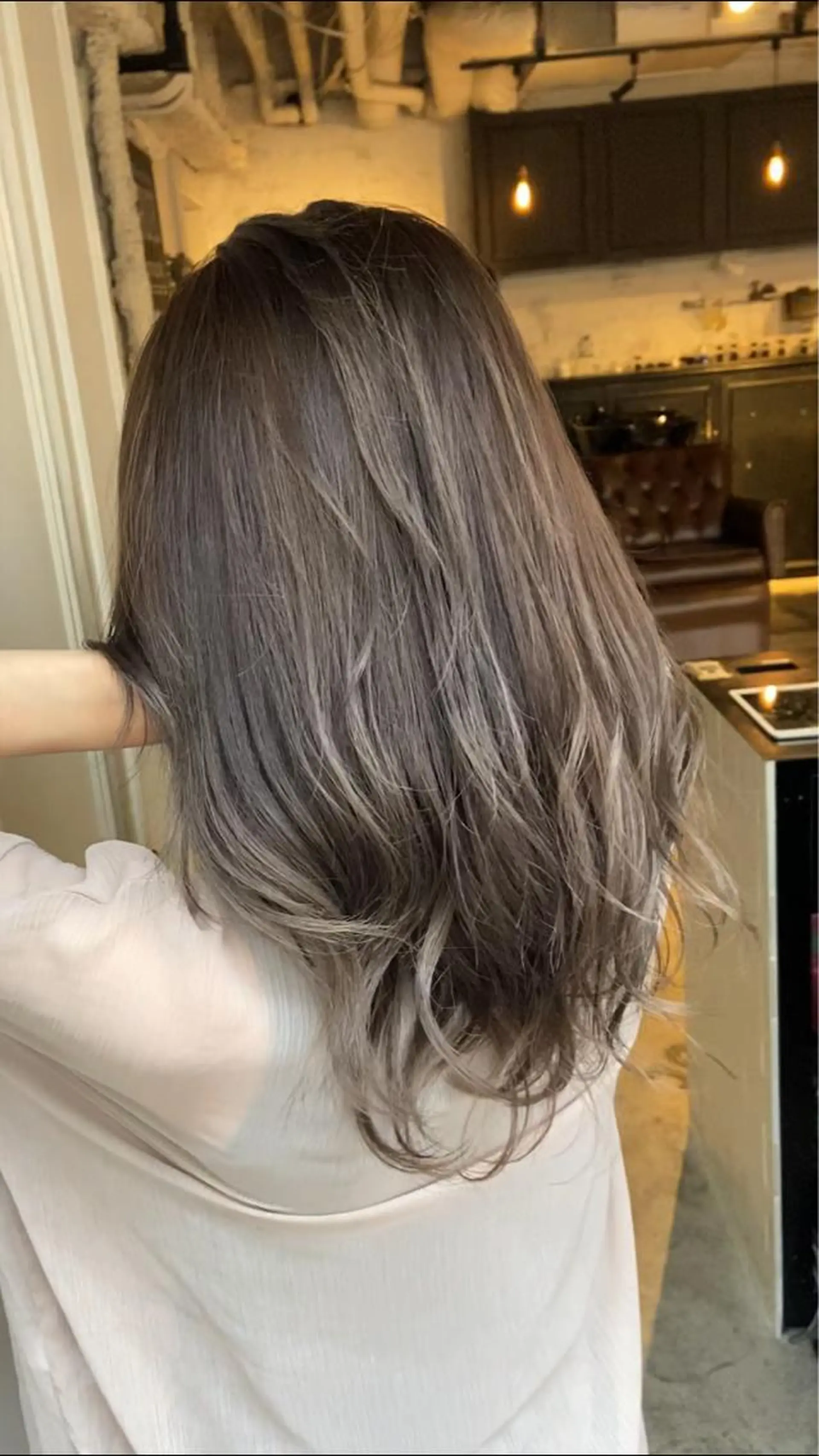 ロング カラー ヘアアレンジ カット ヘアカラー トリートメント 🤎艶髪×透明感🤎 【𝙔𝙐𝙕𝙐】のヘアスタイル