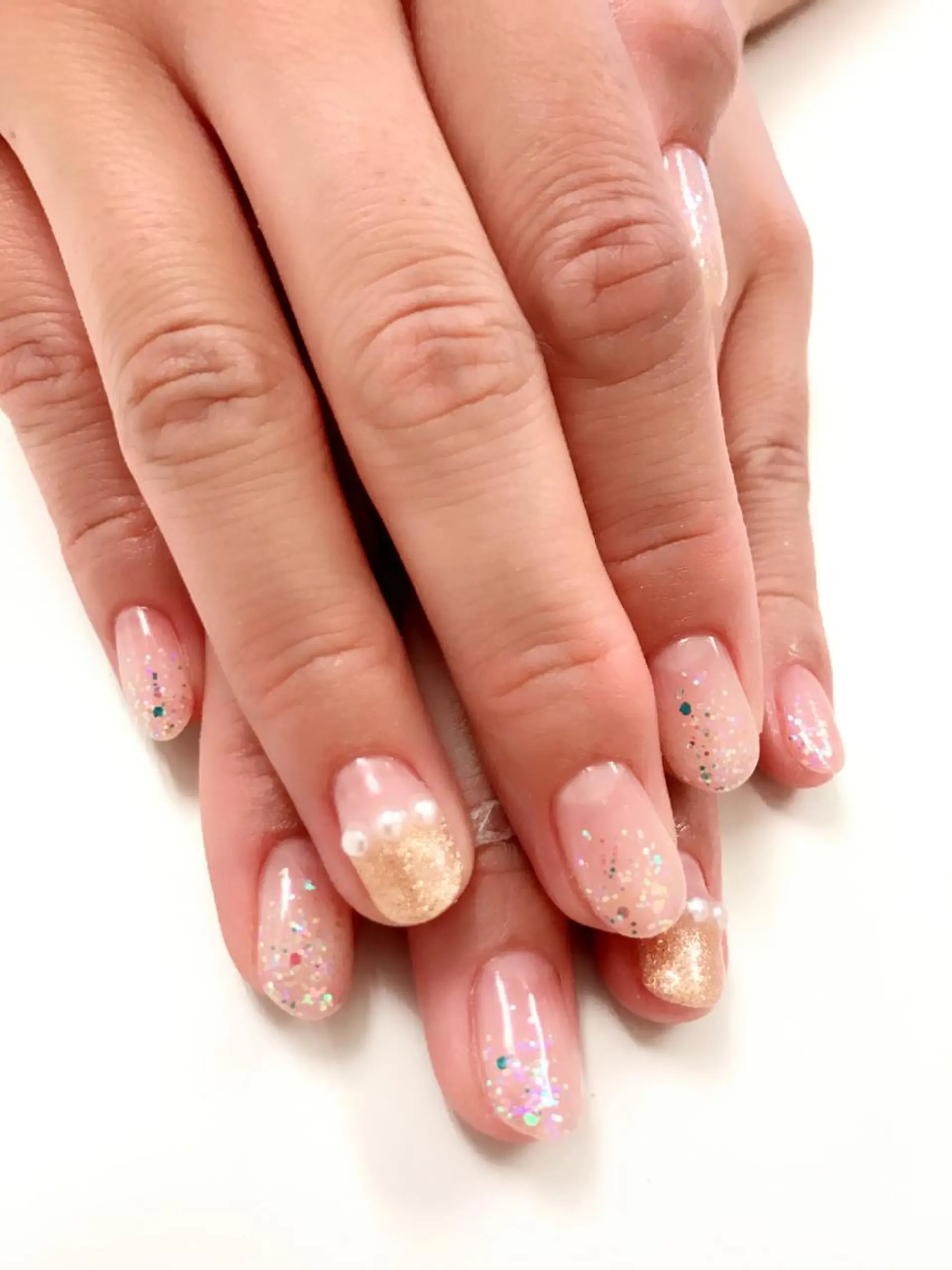 ネイル キラキラネイル シンプルネイル Sunny side nailのネイルデザイン