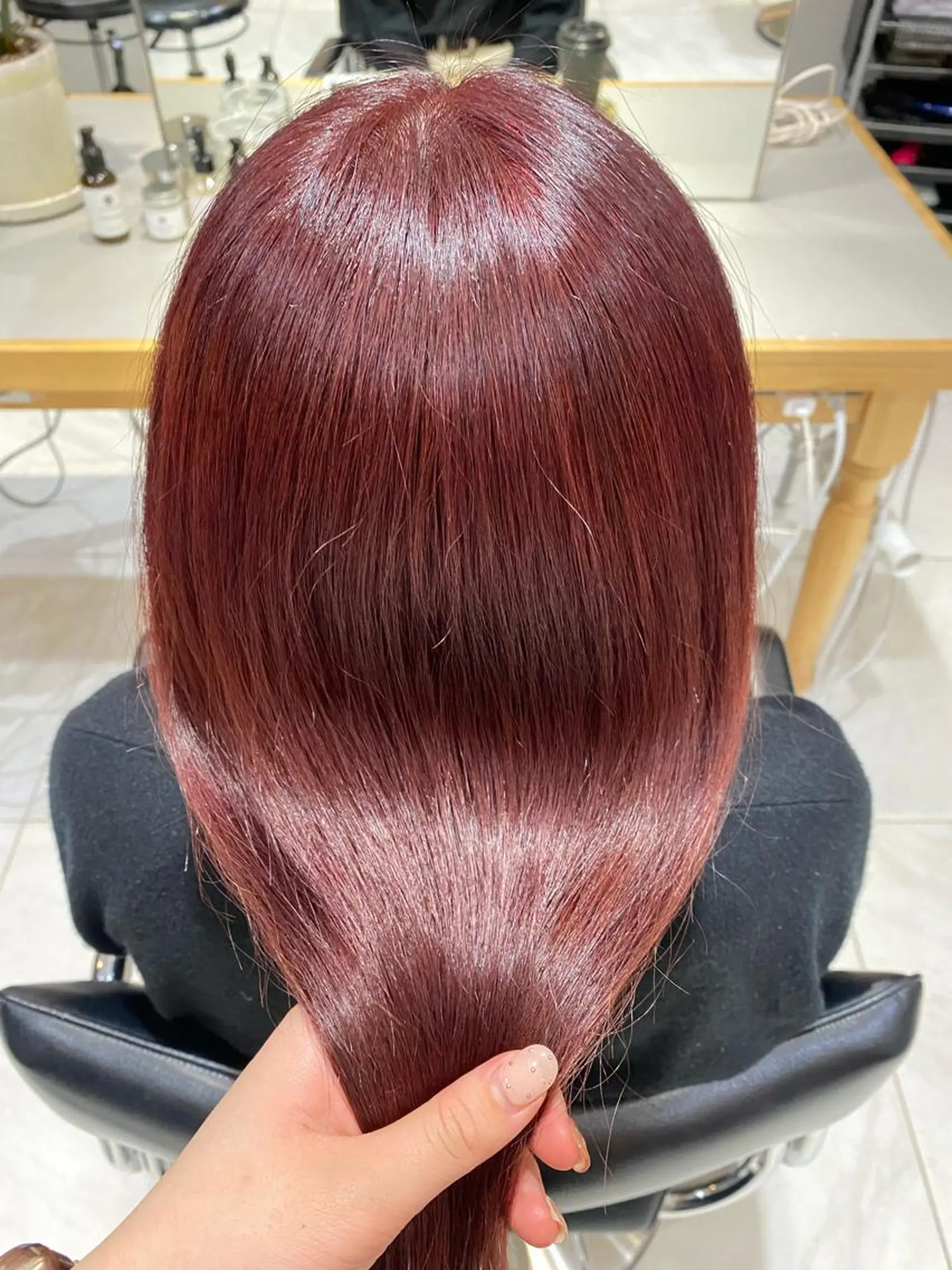 セミロング カラー 🍊暖色カラー🍊 sakuraのヘアスタイル
