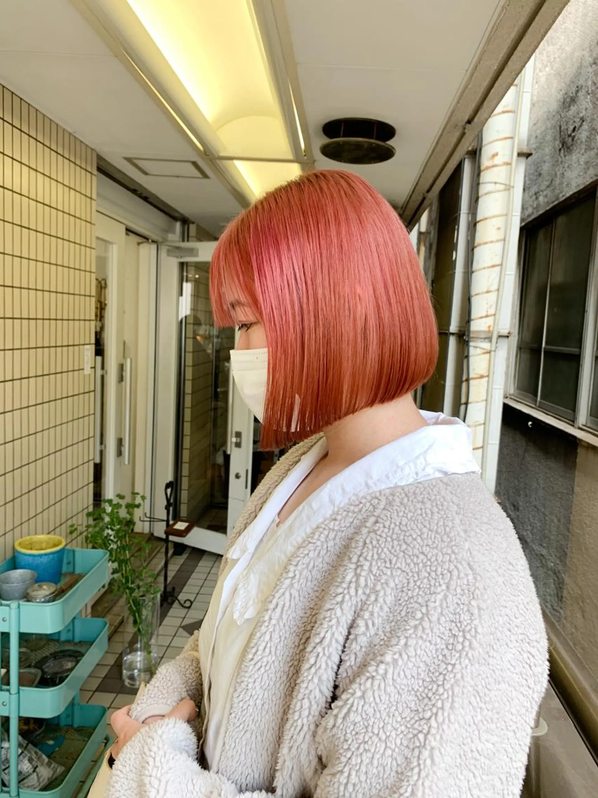 ショート カラー パーマ ハイトーンカラー ボブ スパイキーショート/ メンズヘア/hugeのヘアスタイル