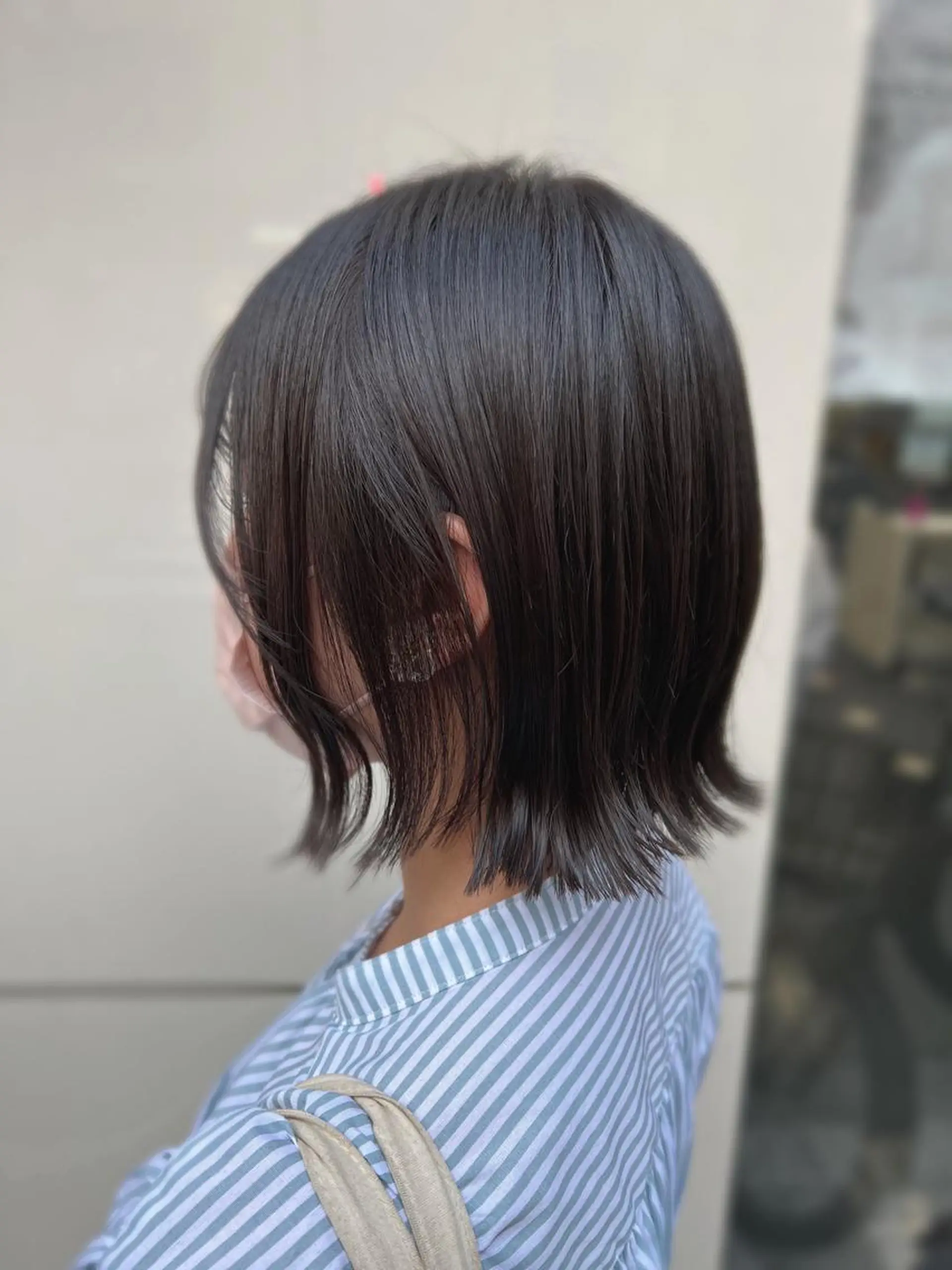 ショート カラー ダークグレー ダークグレージュ グレージュ ボブ 外ハネヘア カット トリートメント 艶髪モテヘア ♡tomimaのヘアスタイル