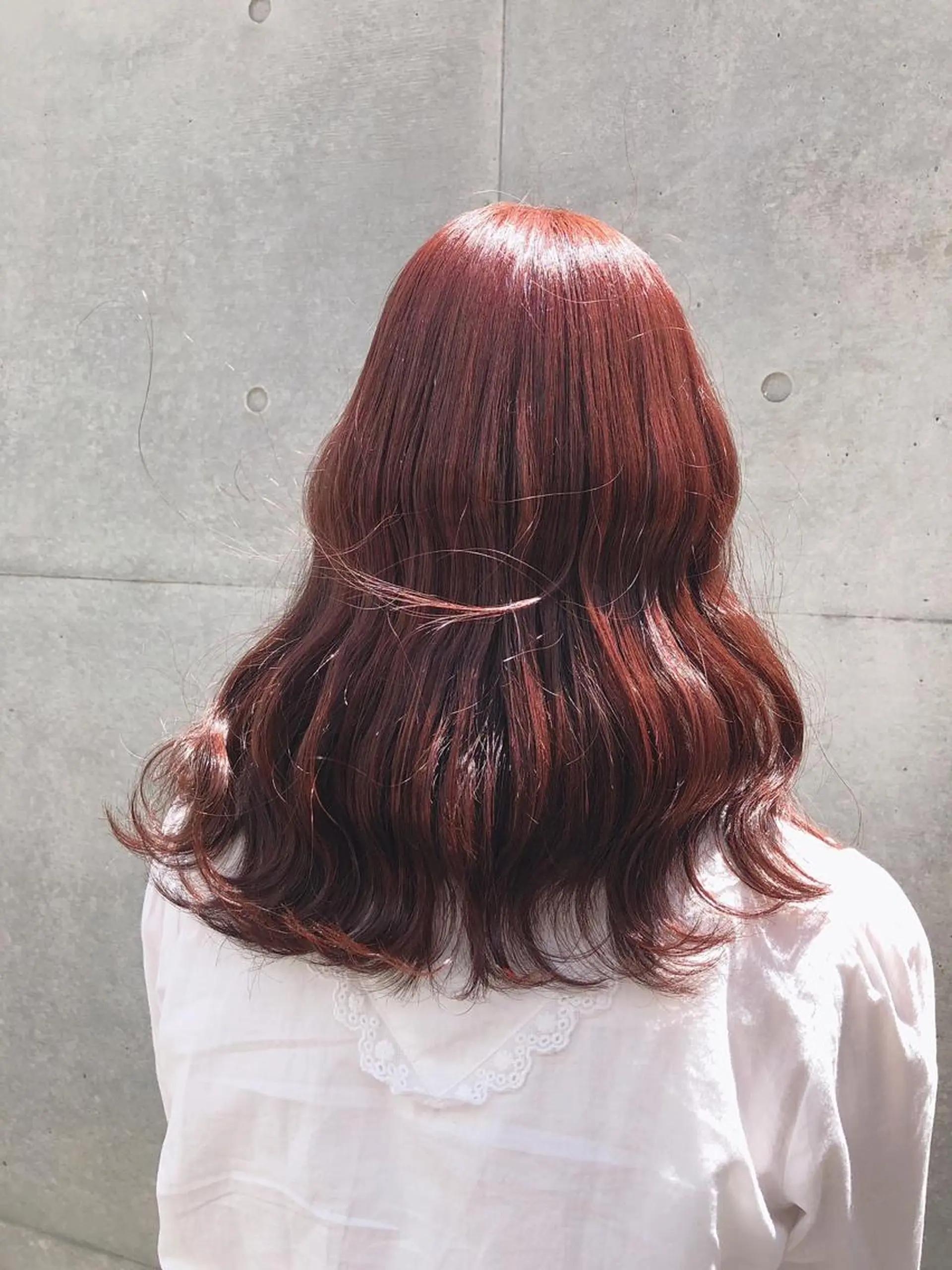 ミディアム カラー ヘアアレンジ ピンクカラー カット ヘアカラー 🦋美髪／エクステ 🦋アベイクミのヘアスタイル