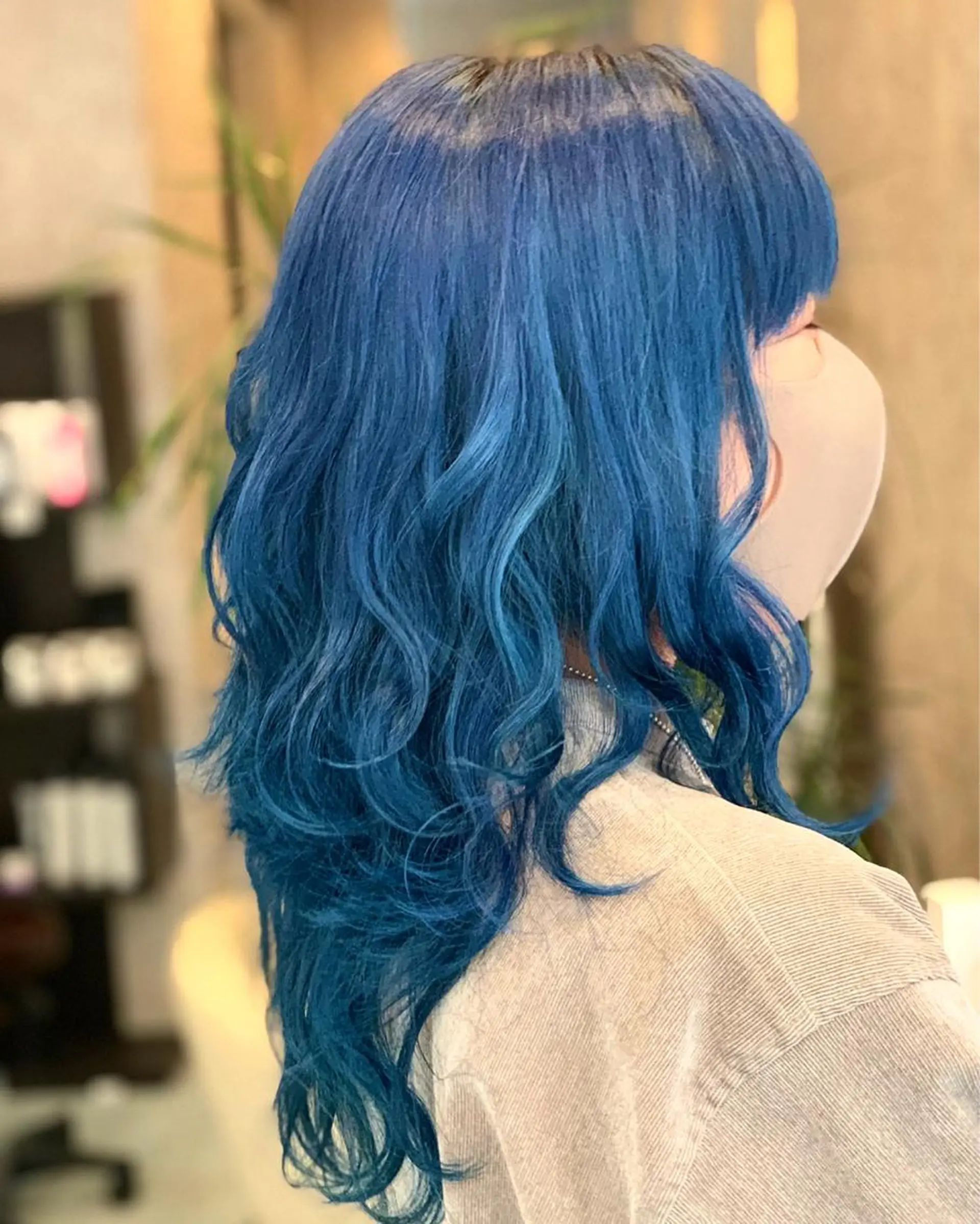ロング カラー ブルーカラー 💈Blanco💈 カラー&ケア🌈のヘアスタイル