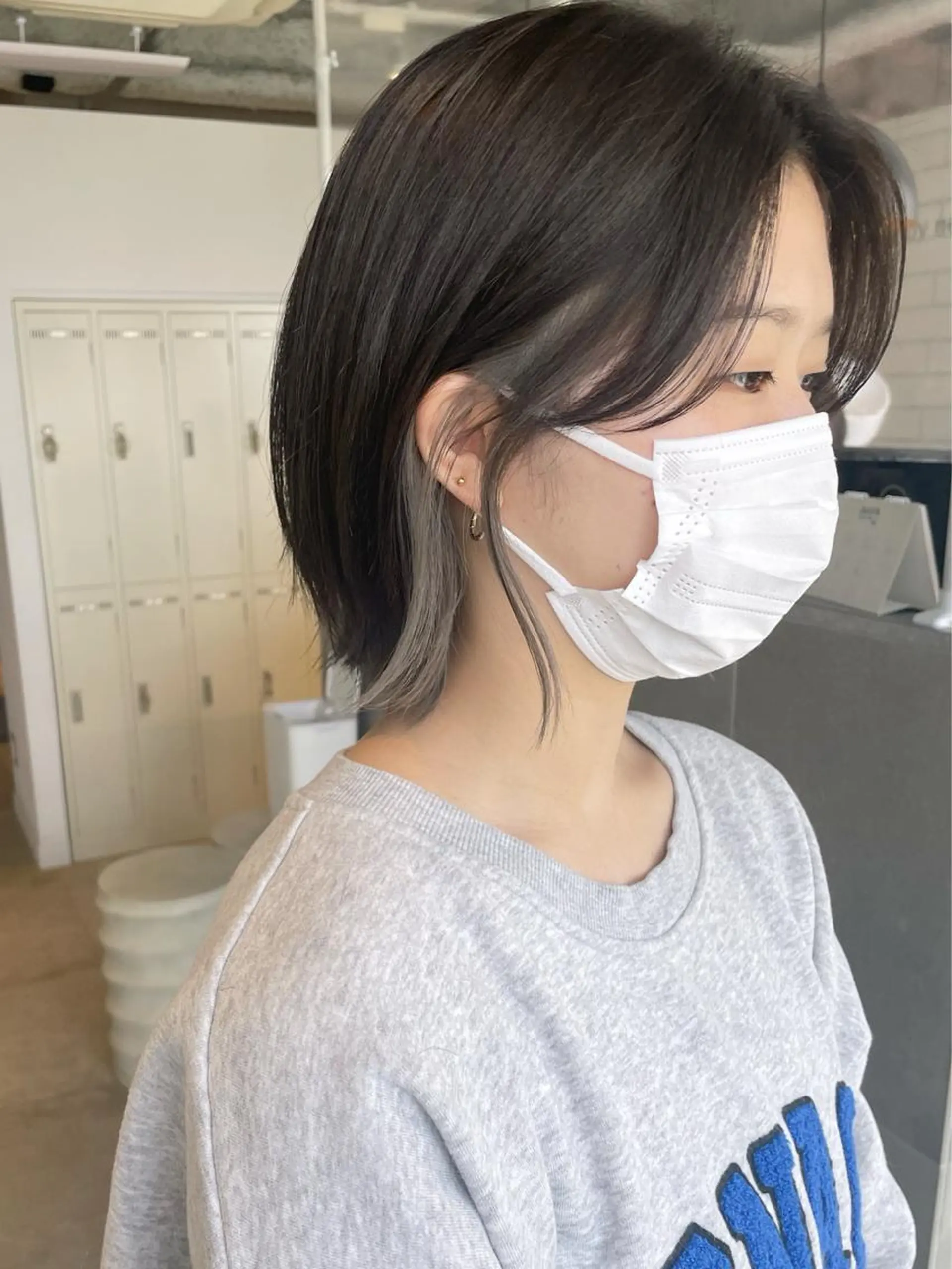 ミディアム カラー カット ヘアカラー トリートメント レイヤー/髪質改善カ ラ-🤍津田奈々美‎のヘアスタイル