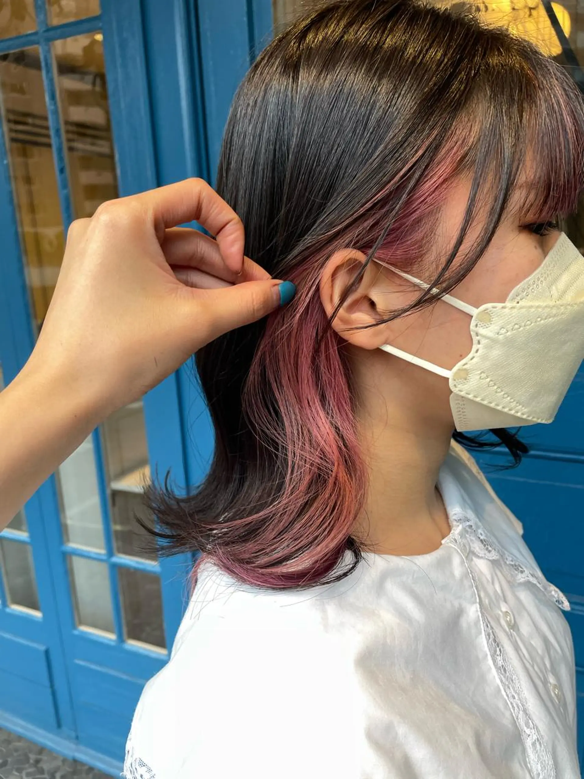 カラー 栗林 茉那のヘアスタイル