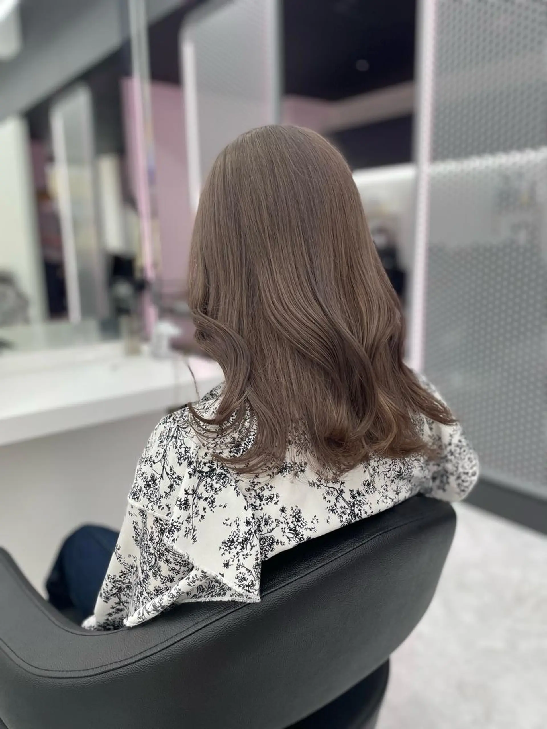 セミロング カット ヘアカラー トリートメント ヘアセット GO TODAY SHAiR SALON所属・🤍韓国トレンド ヘア🤍miku🤍のヘアスタイル