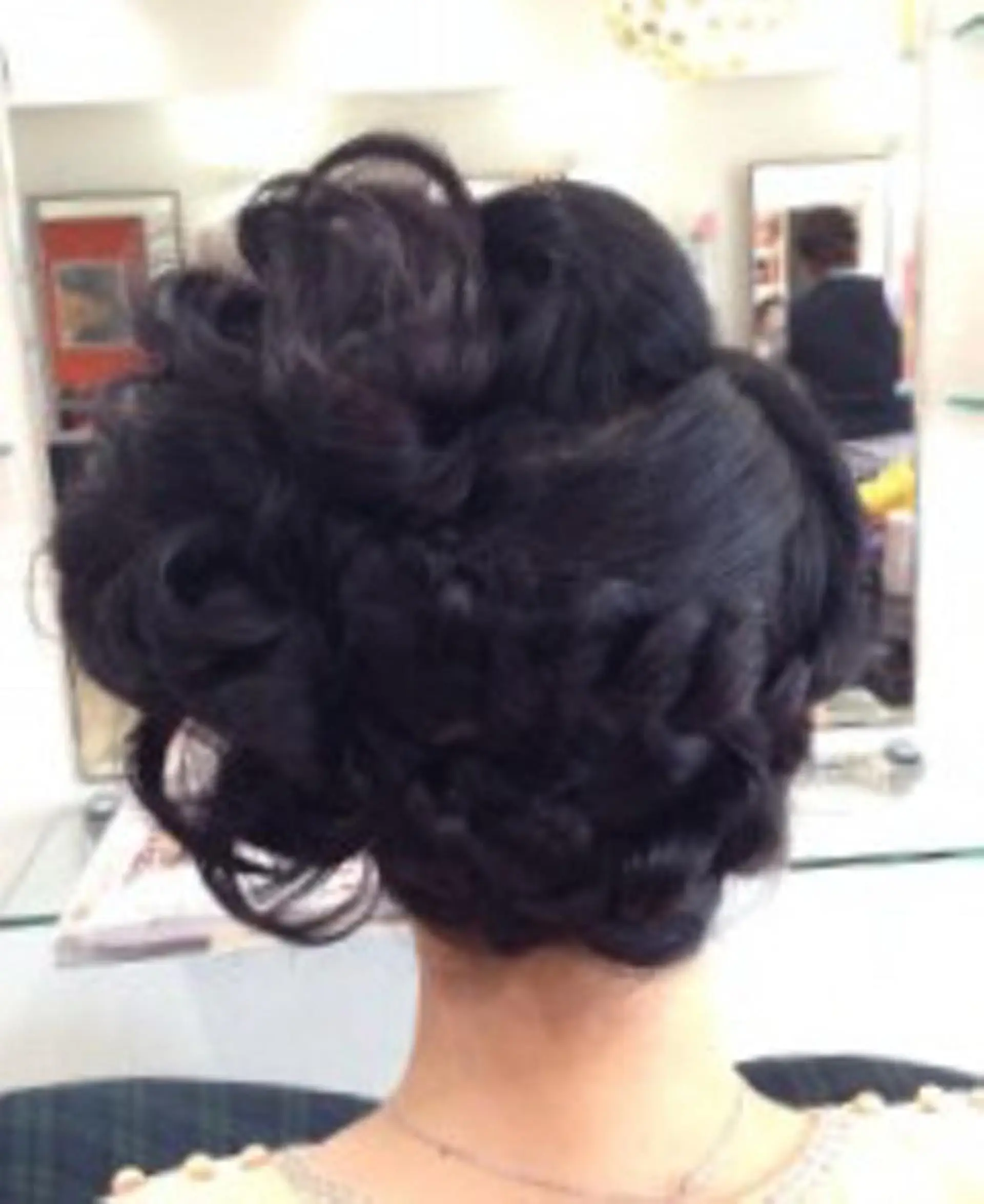 セミロング ヘアアレンジ 結婚式・ブライダル chancello  Hairチャンチェロのヘアスタイル