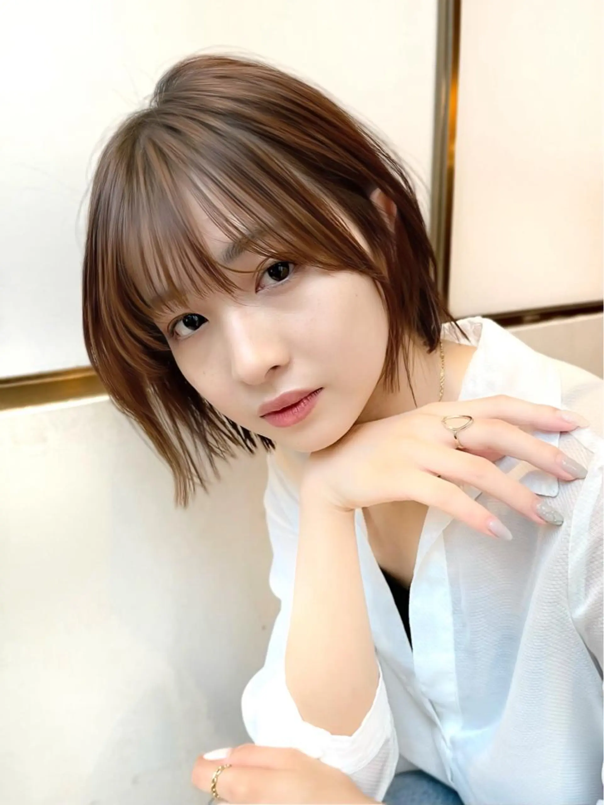 ショート カラー パーマ ヘアアレンジ レイヤーカット/ボブ /縮毛矯正✨大輝のヘアスタイル