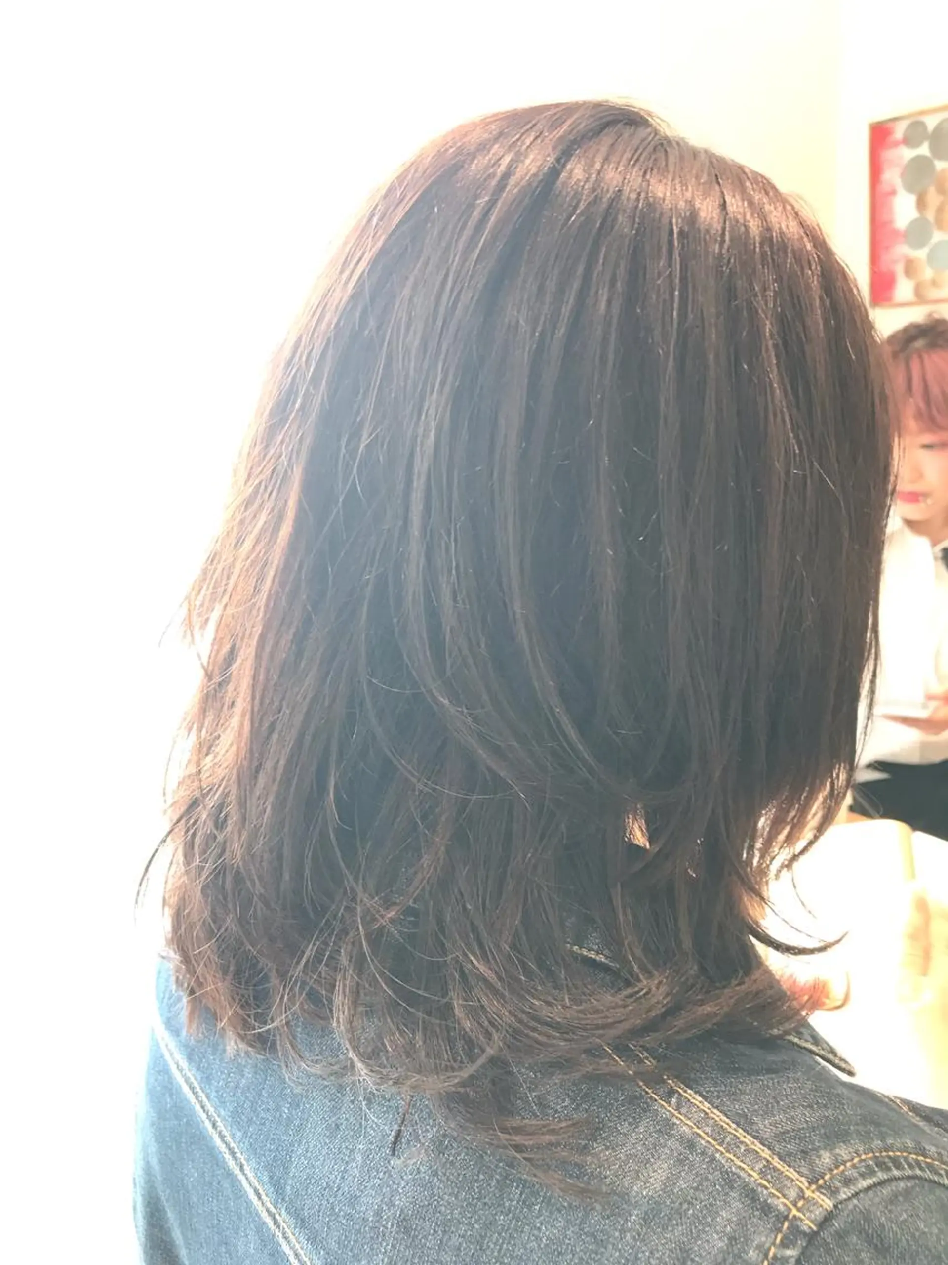 セミロング パーマ レイヤーカット カットモデル大募集✨ ✨BASSA保谷店✨のヘアスタイル