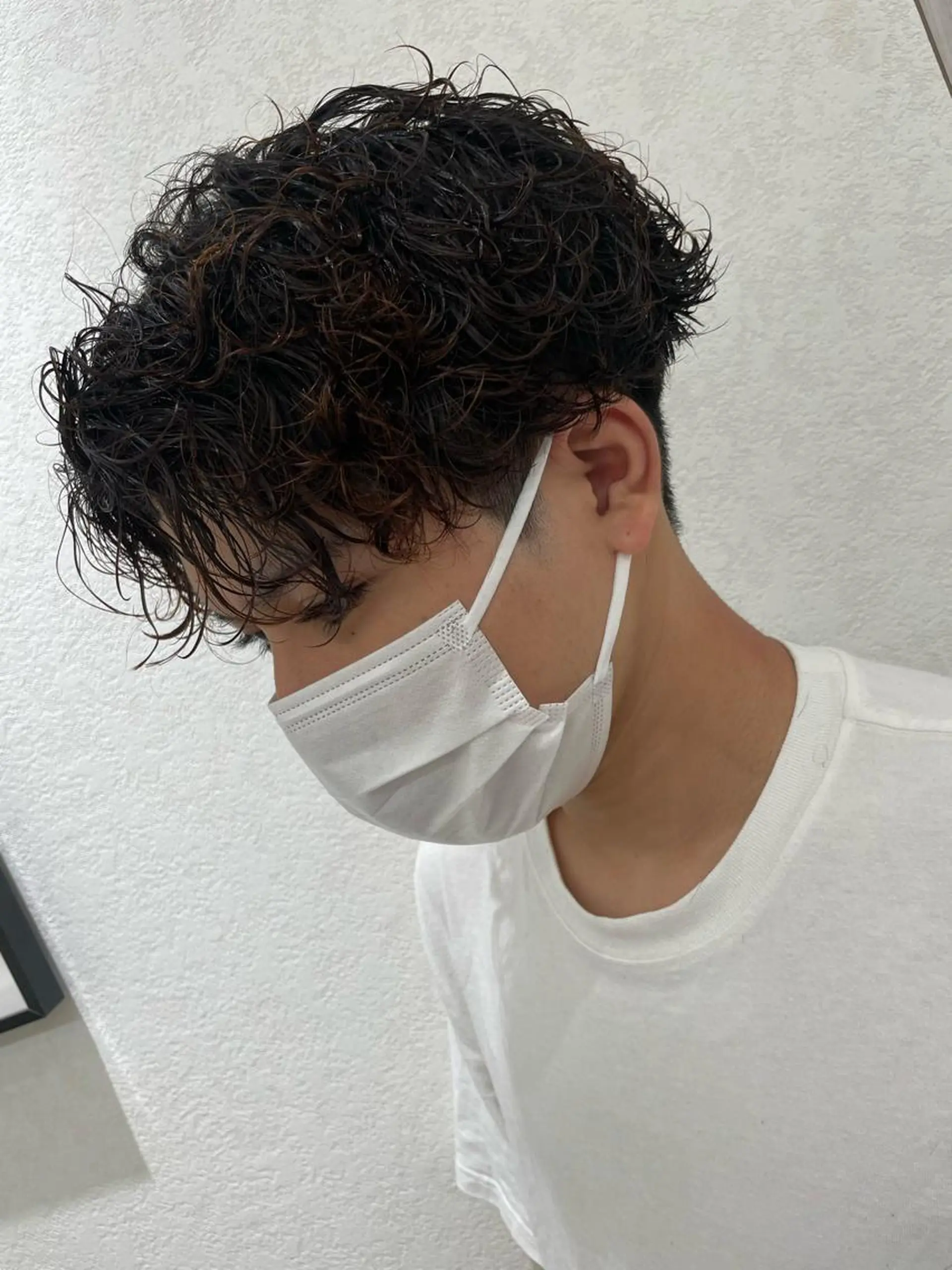 ショート パーマ メンズ カット メンズ特化店長✨ 9/13空◎岡本一真のヘアスタイル