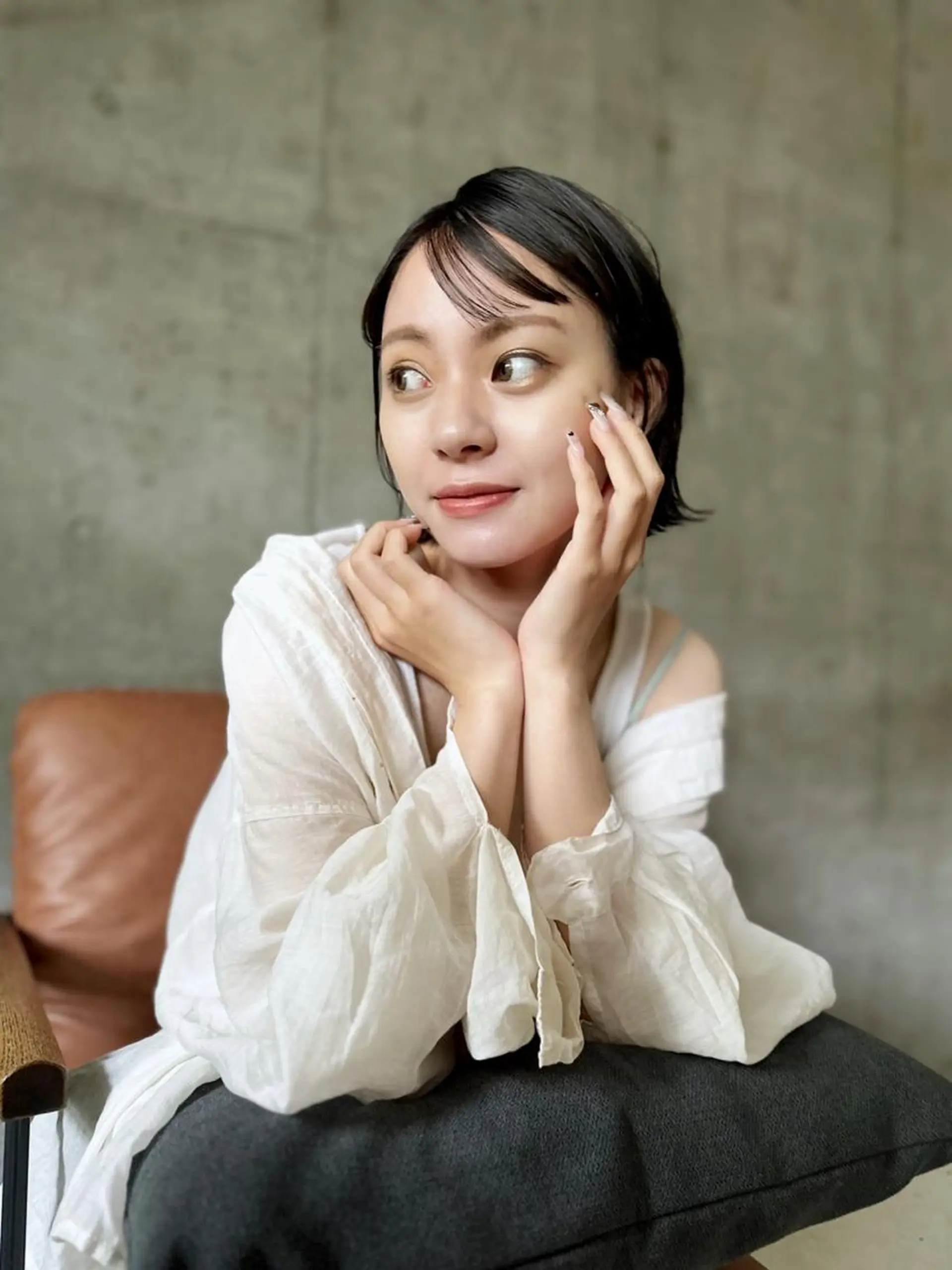 ショート ボブ ハイライト 姫カット おくれ毛 ✂︎岡根 京花✂︎のヘアスタイル