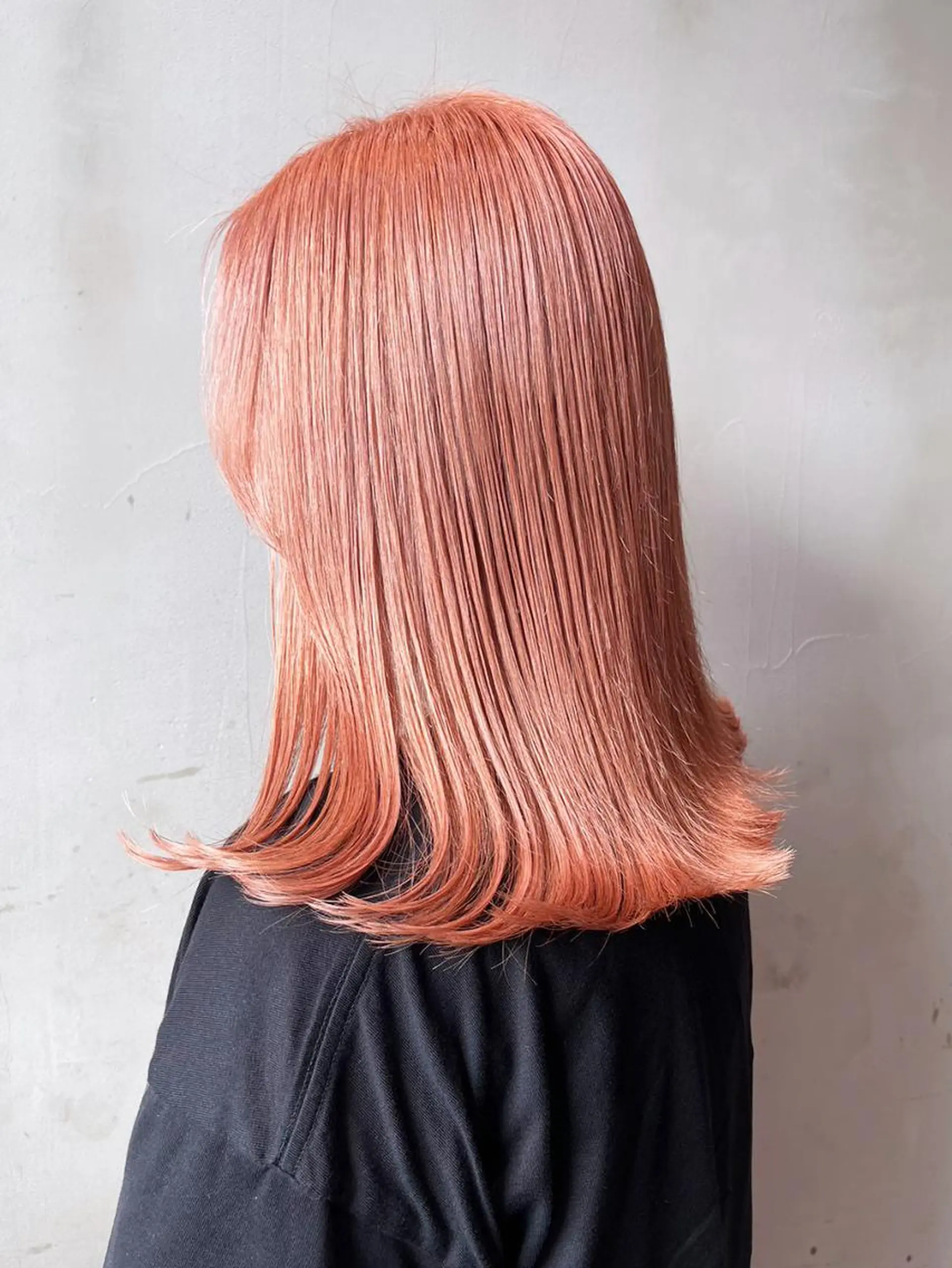 カラー セミロング オレンジ カット ヘアカラー トリートメント ITbyALBUM 藤沢店のヘアスタイル