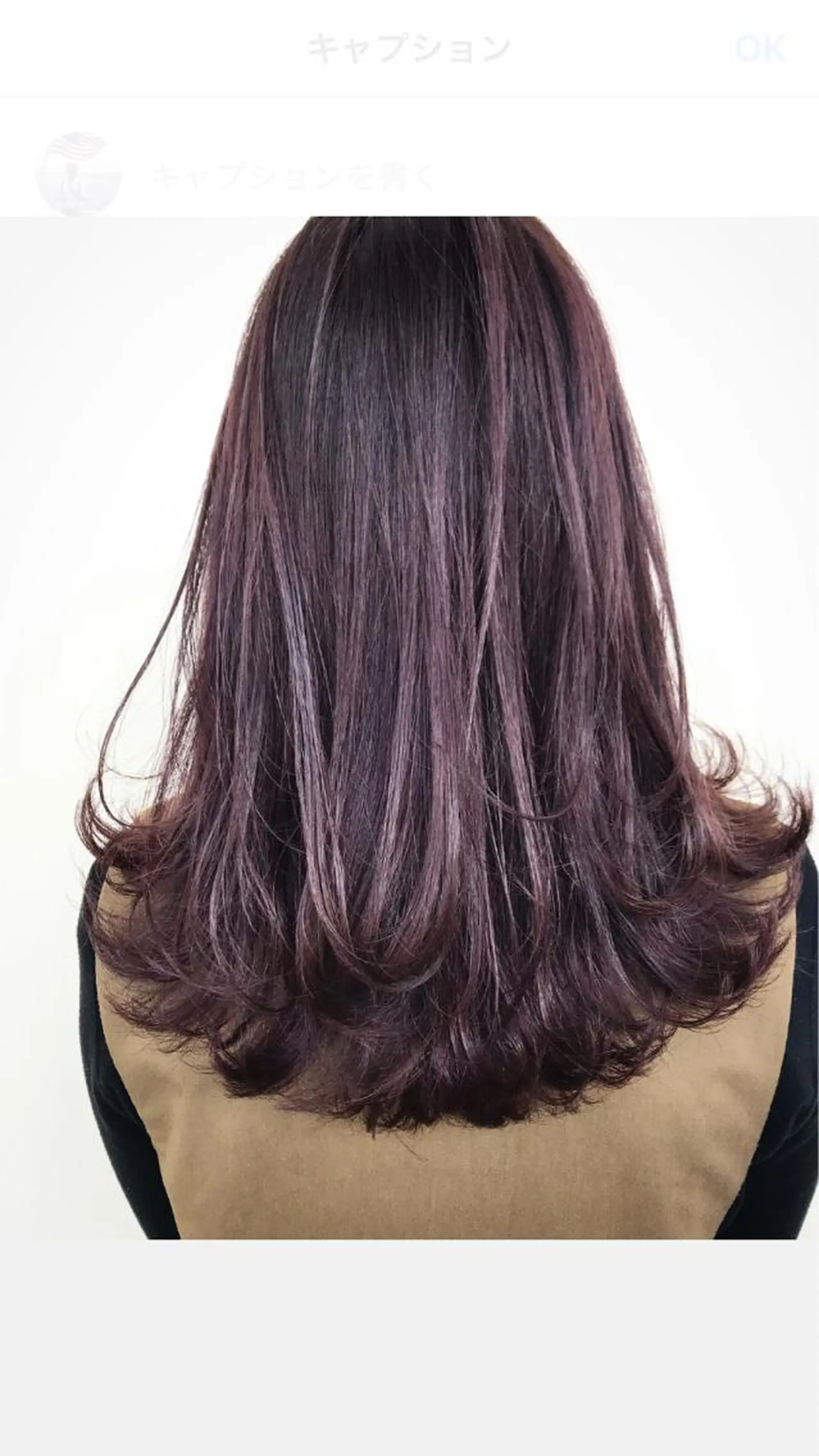ミディアム カラー ボルドーカラー 髪質改善サロン 心斎橋ARCHEのヘアスタイル