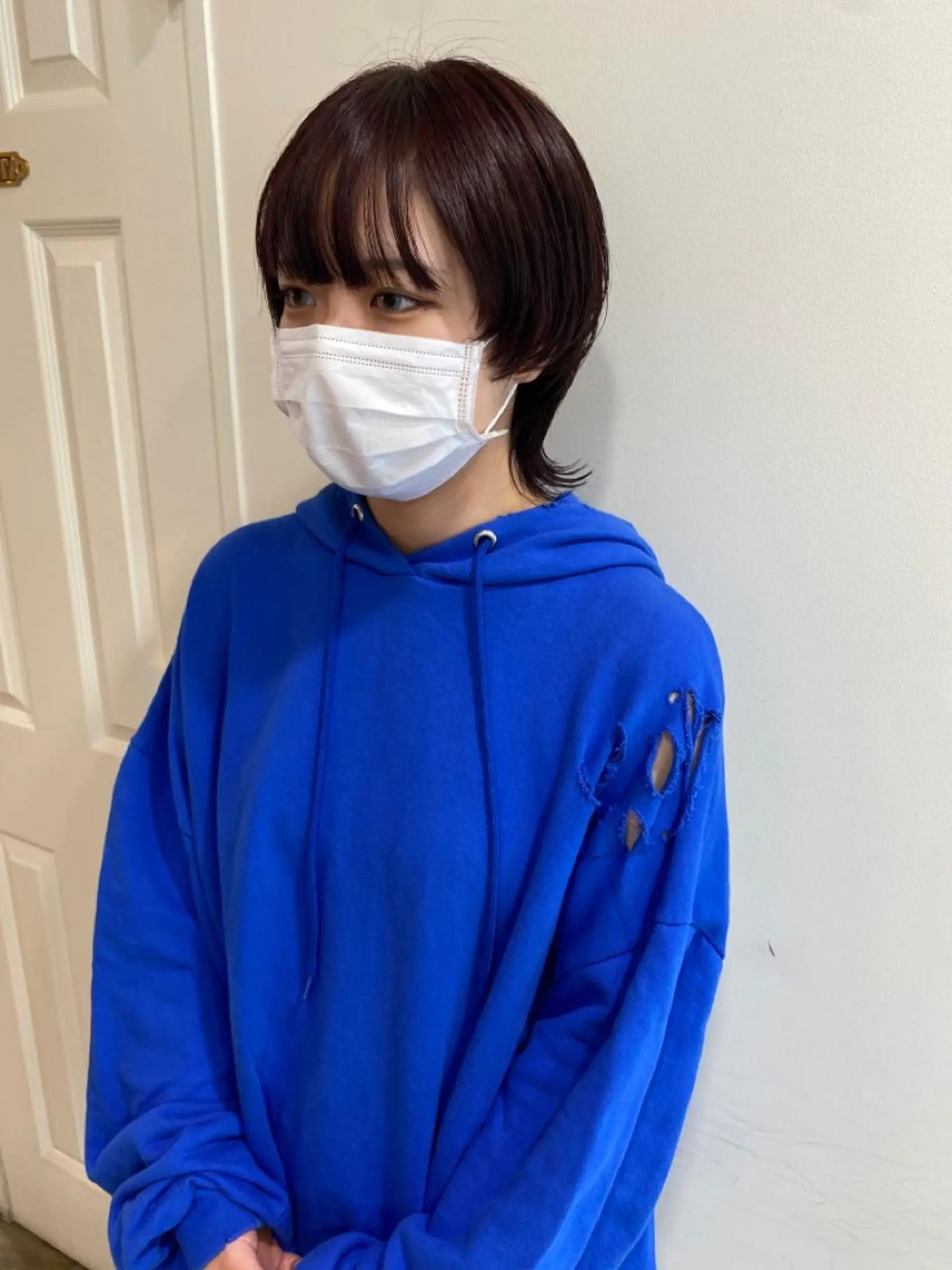 ミディアム カラー カット ヘアカラー トリートメント MIOベージュカラー 柔らかいカラーのヘアスタイル