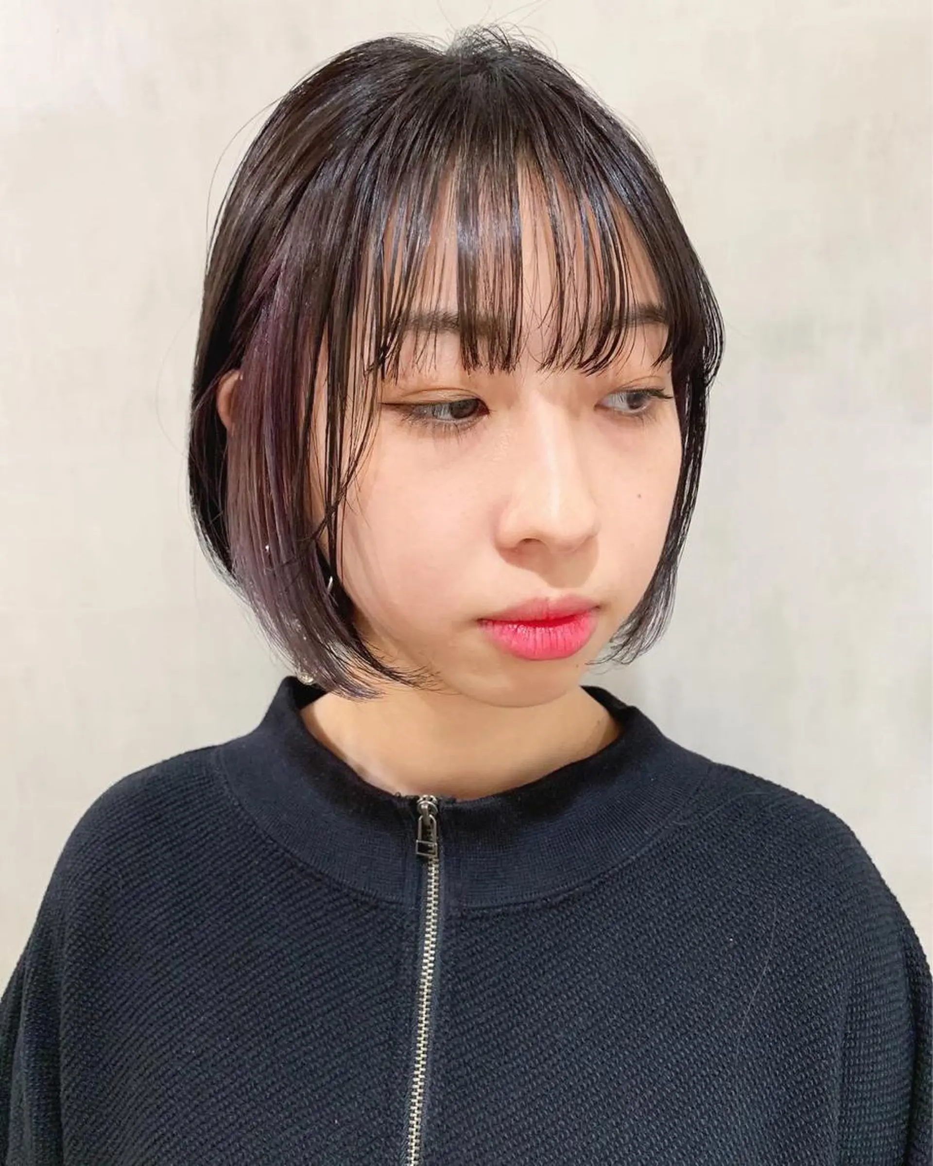 ショート カラー インナーカラー ボブ ヘアカラー トリートメント 優 作のヘアスタイル