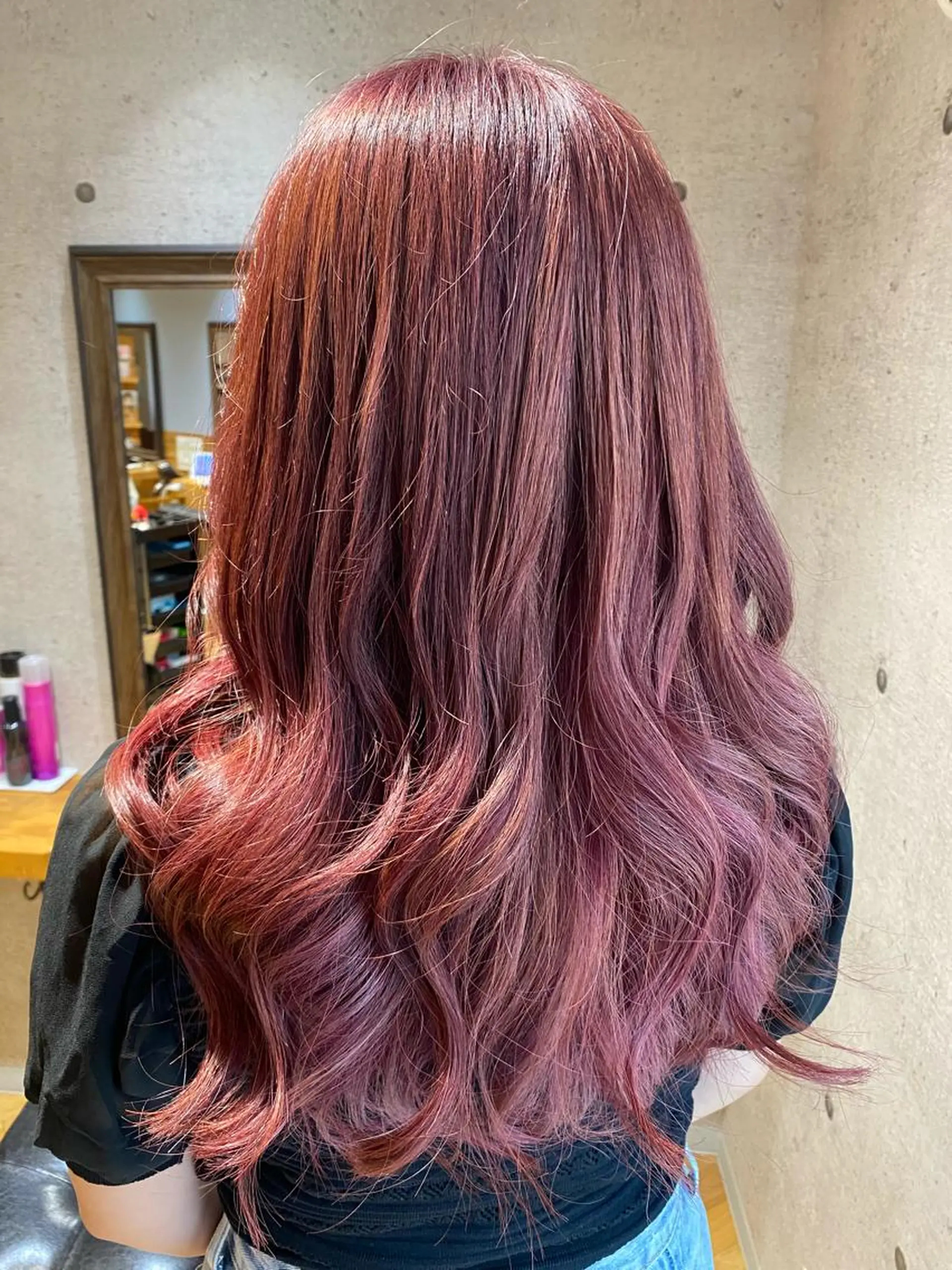 ロング カラー カット ヘアカラー トリートメント Ando Raycoのヘアスタイル