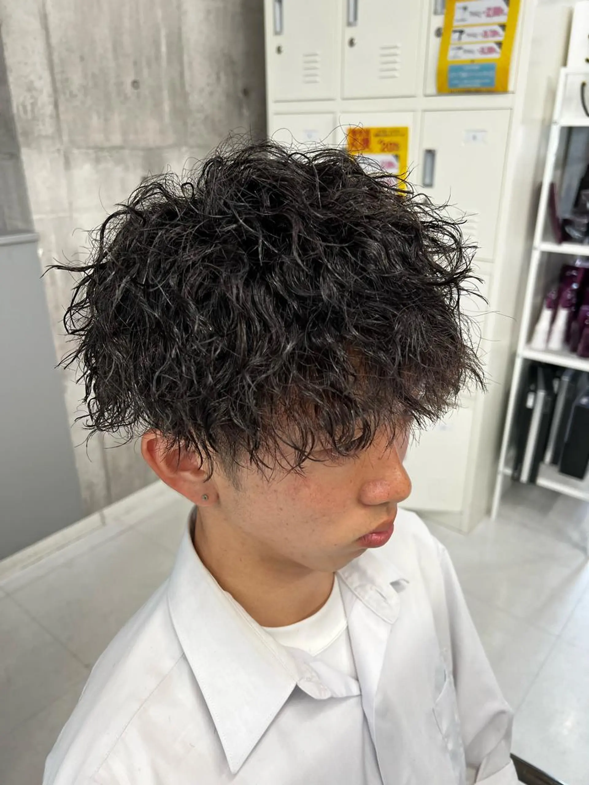 ショート パーマ メンズ カット メンズカット/波巻き TAKUMAのヘアスタイル