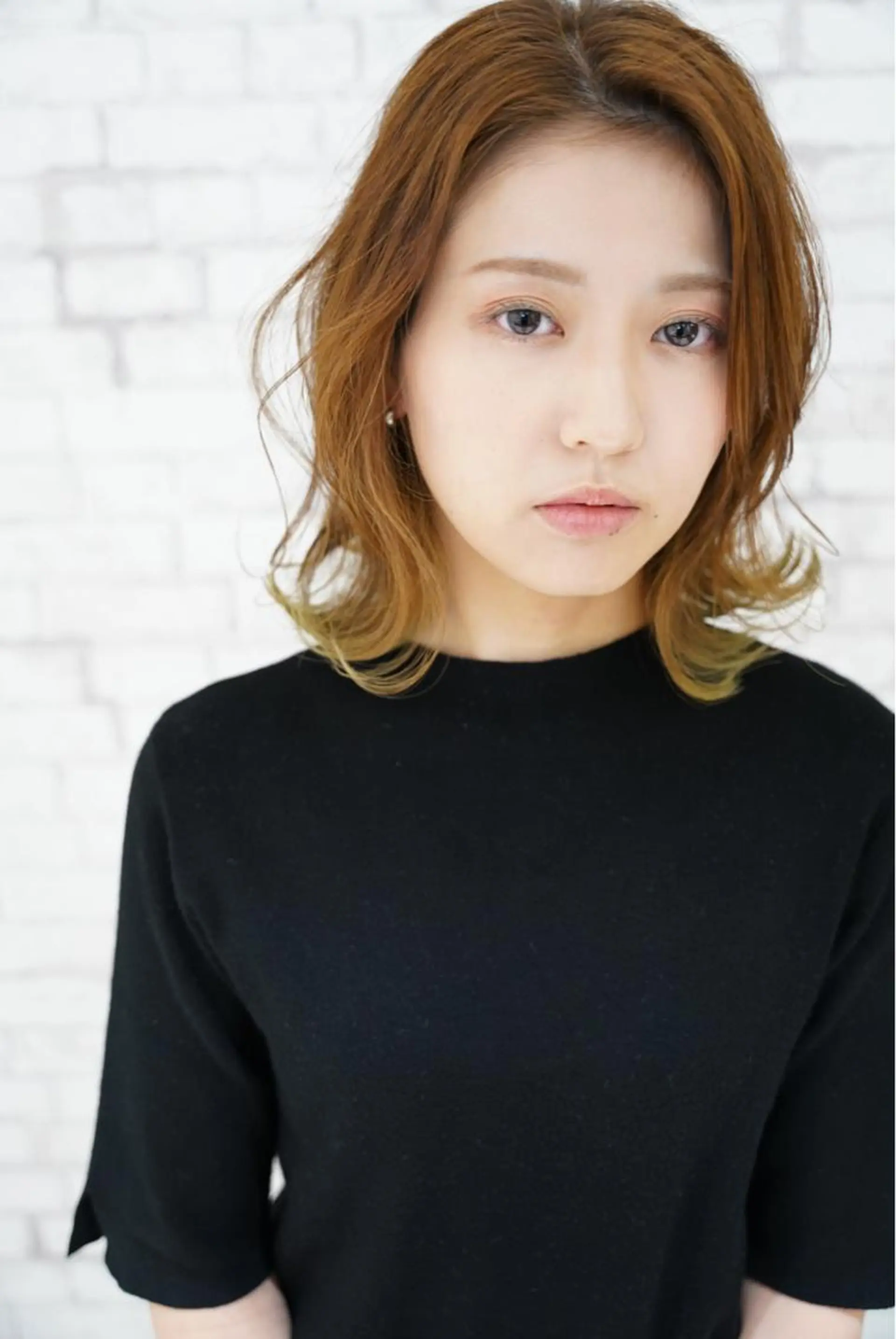 ミディアム ボブ カット ヘアカラー トリートメント ショートが得意✂️ 藤城建太のヘアスタイル